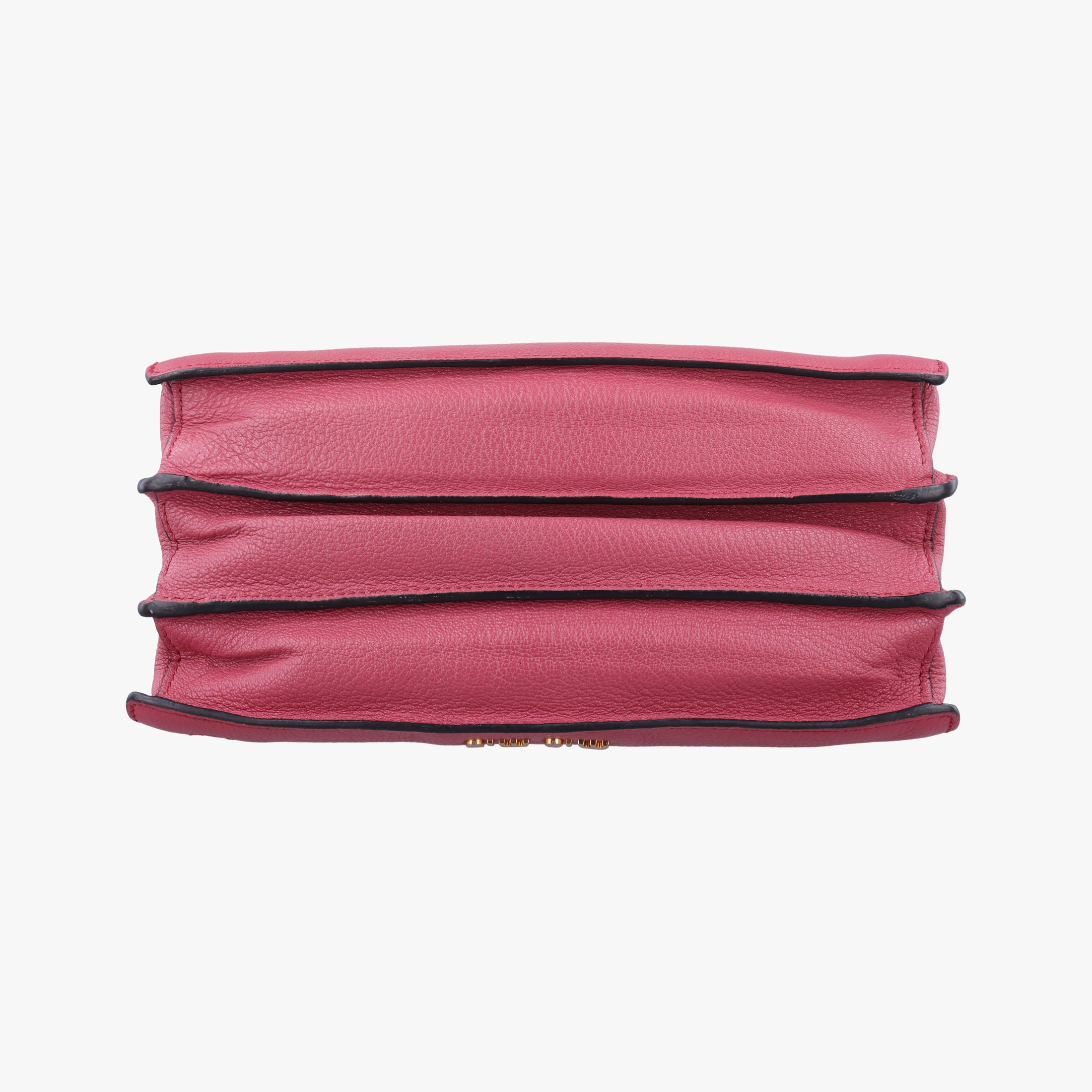 Pre-owned Miu Miu MADRAS Fuchsia Pink Leather 5BA104 shoulderbag | stylenewstar