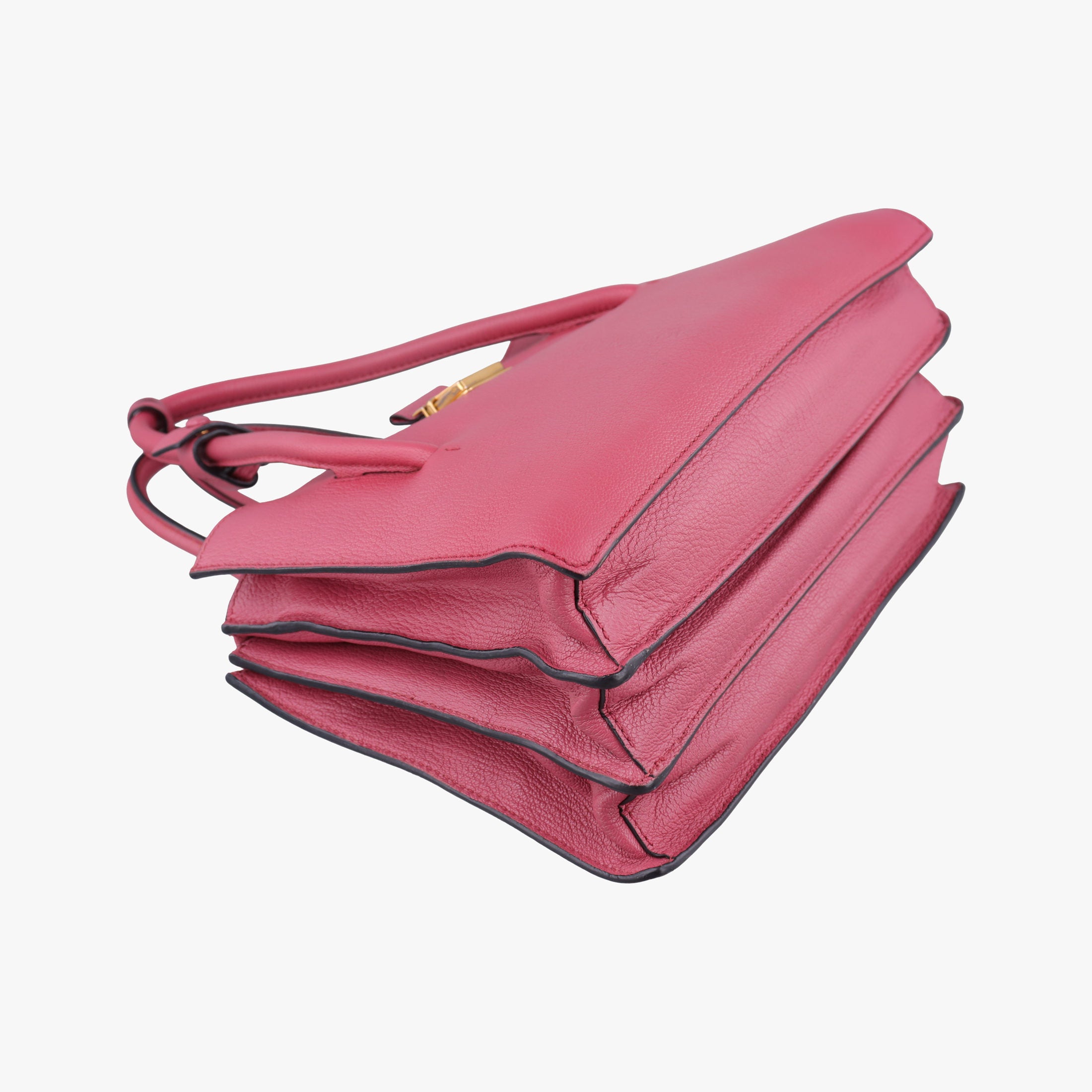 Pre-owned Miu Miu MADRAS Fuchsia Pink Leather 5BA104 shoulderbag | stylenewstar