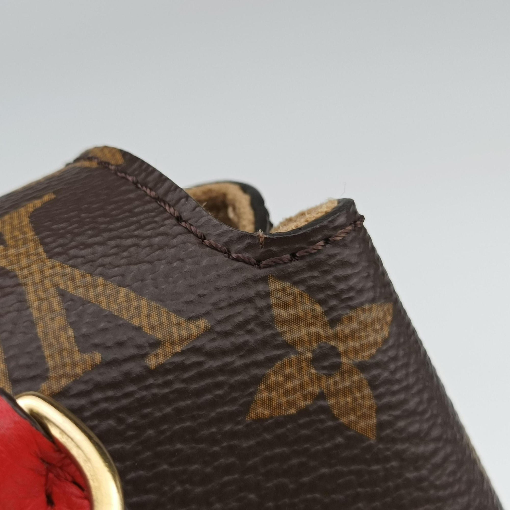 Pre-owned Louis Vuitton MARIGNAN Brown×COQUELICOT Monogram Canvas×calf leather M44286 shoulderbag | stylenewstar
