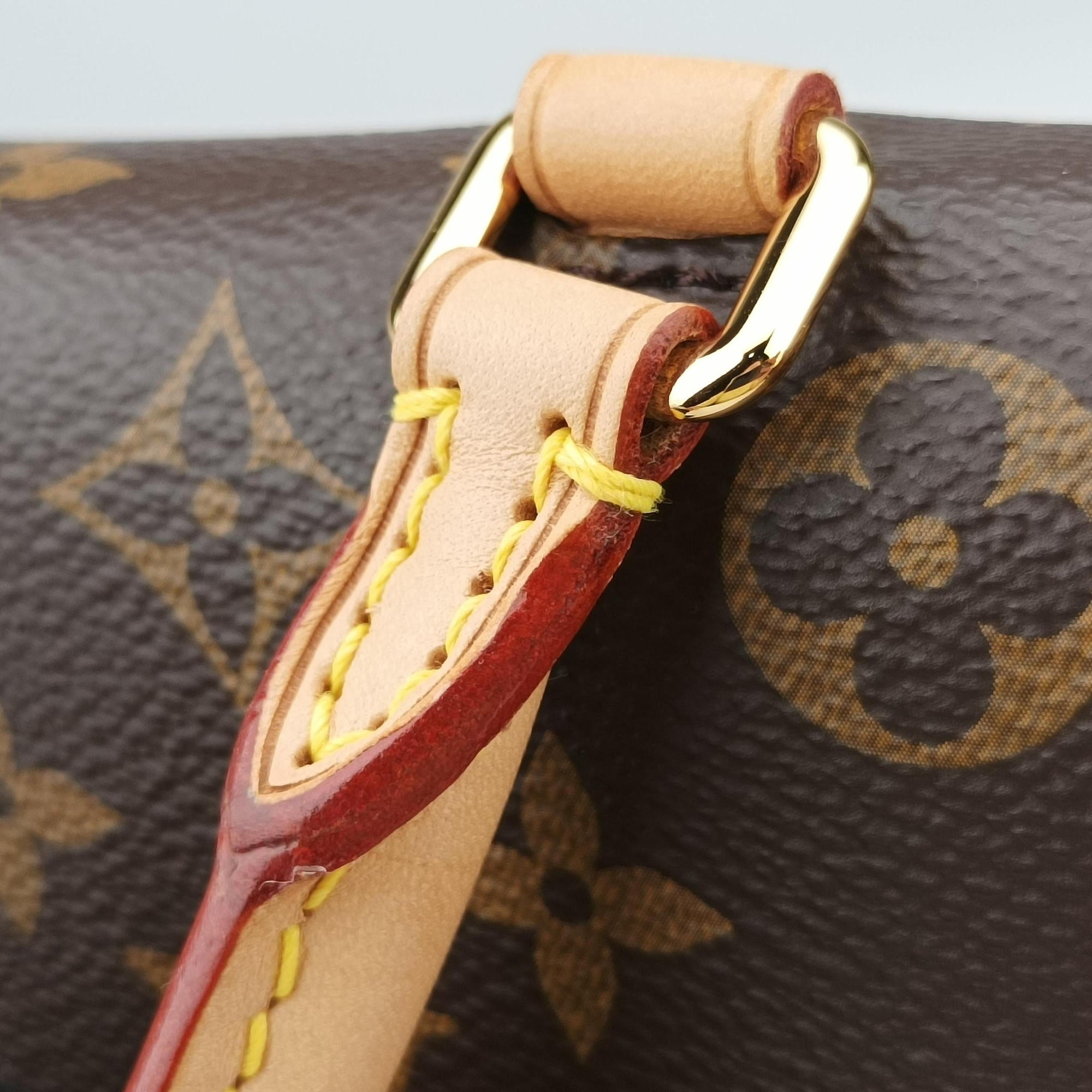 Pre-owned Louis Vuitton MARIGNAN Brown×COQUELICOT Monogram Canvas×calf leather M44286 shoulderbag | stylenewstar