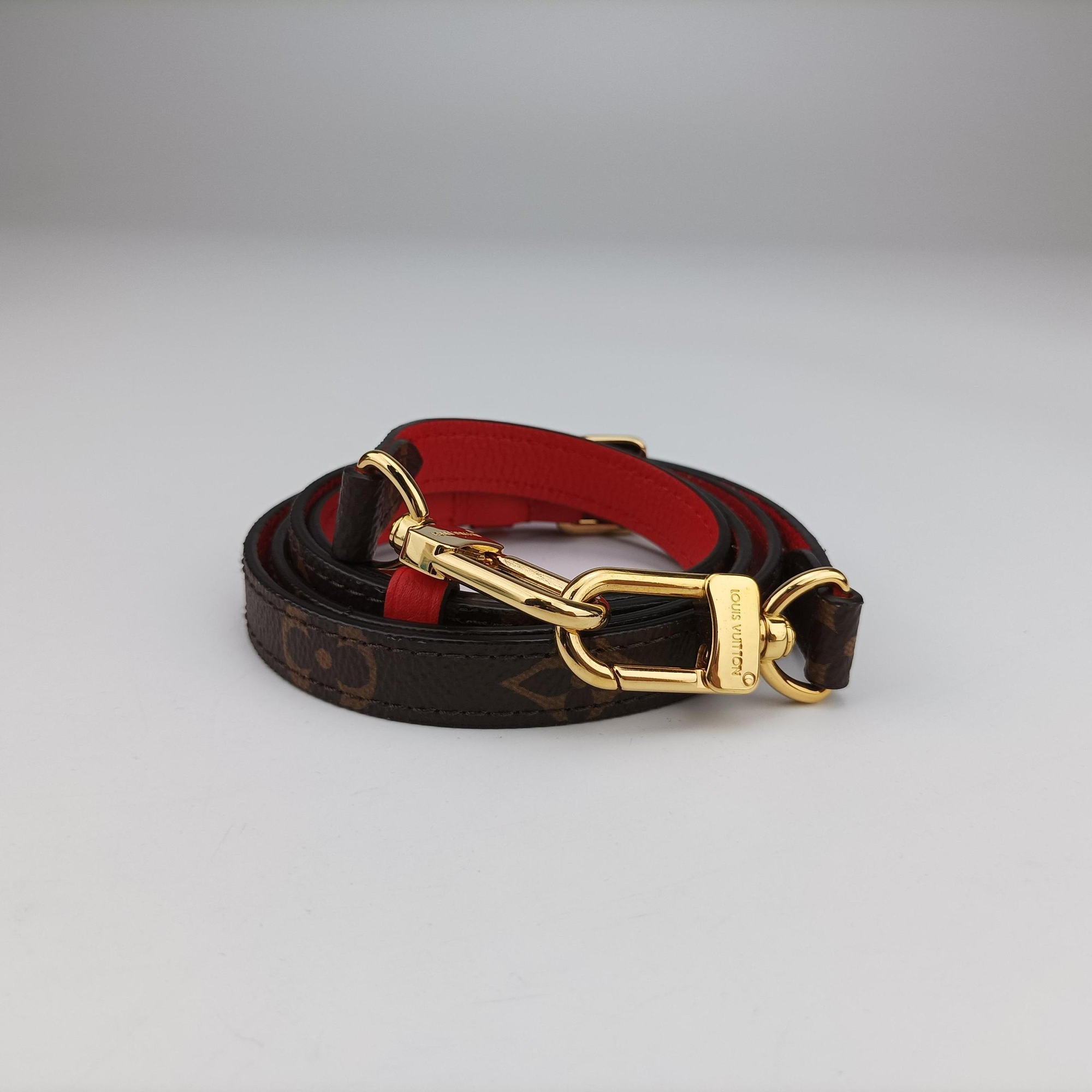 Pre-owned Louis Vuitton MARIGNAN Brown×COQUELICOT Monogram Canvas×calf leather M44286 shoulderbag | stylenewstar