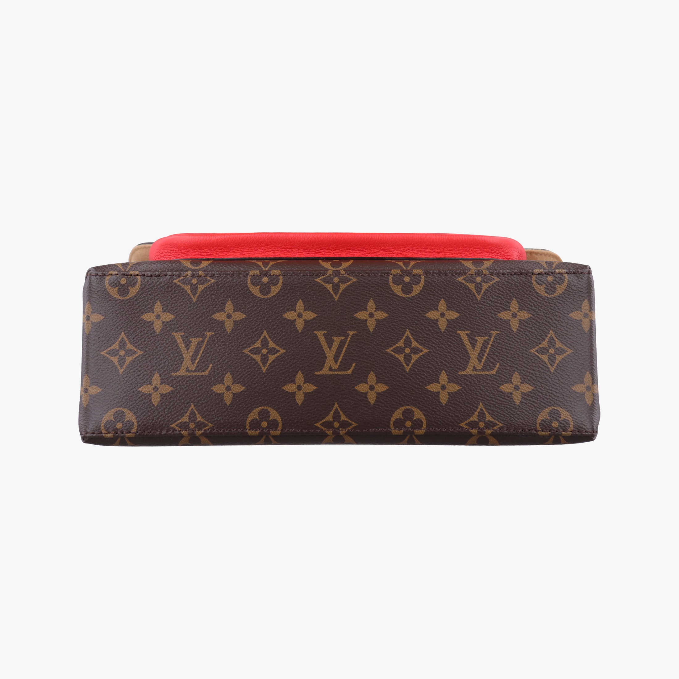 Pre-owned Louis Vuitton MARIGNAN Brown×COQUELICOT Monogram Canvas×calf leather M44286 shoulderbag | stylenewstar
