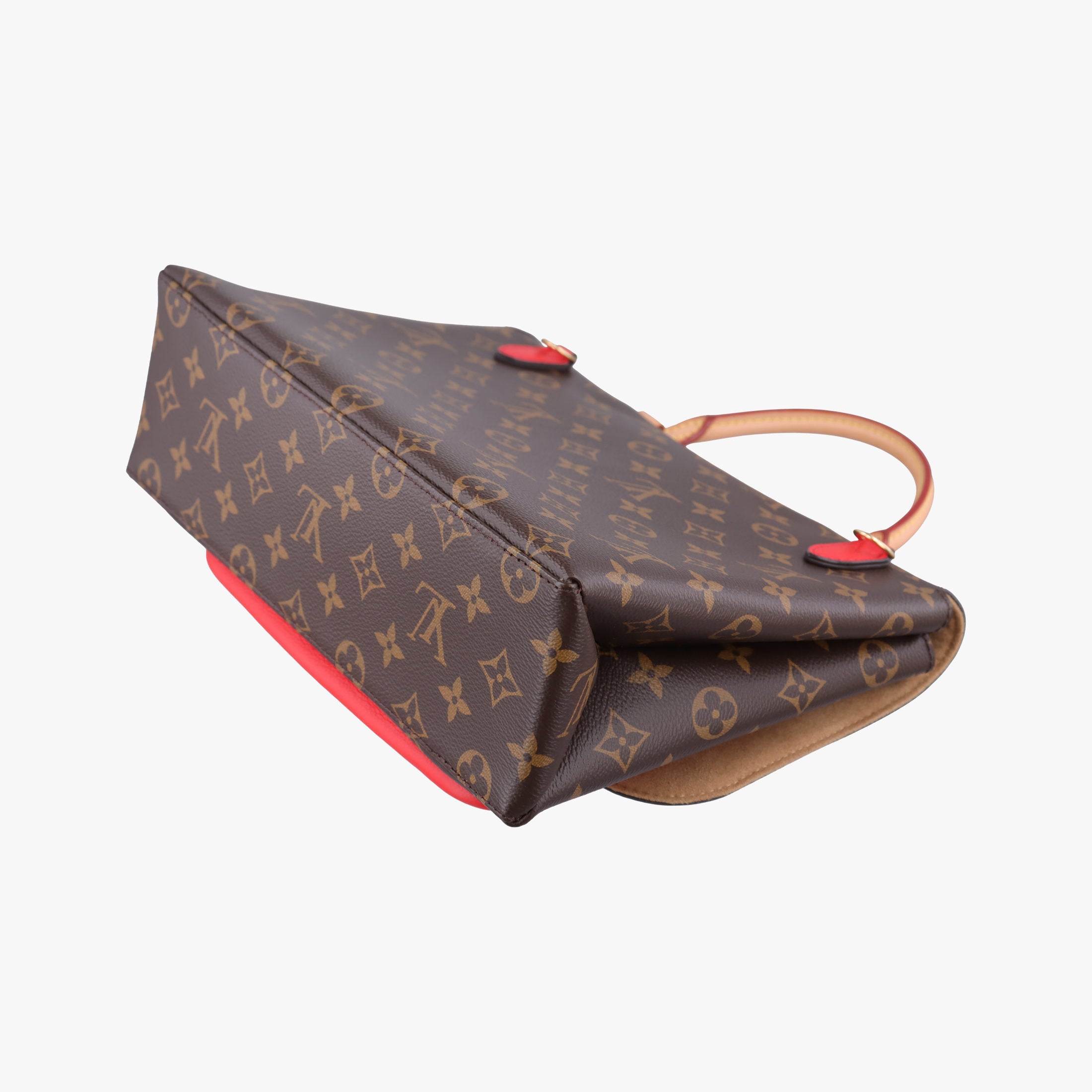 Pre-owned Louis Vuitton MARIGNAN Brown×COQUELICOT Monogram Canvas×calf leather M44286 shoulderbag | stylenewstar