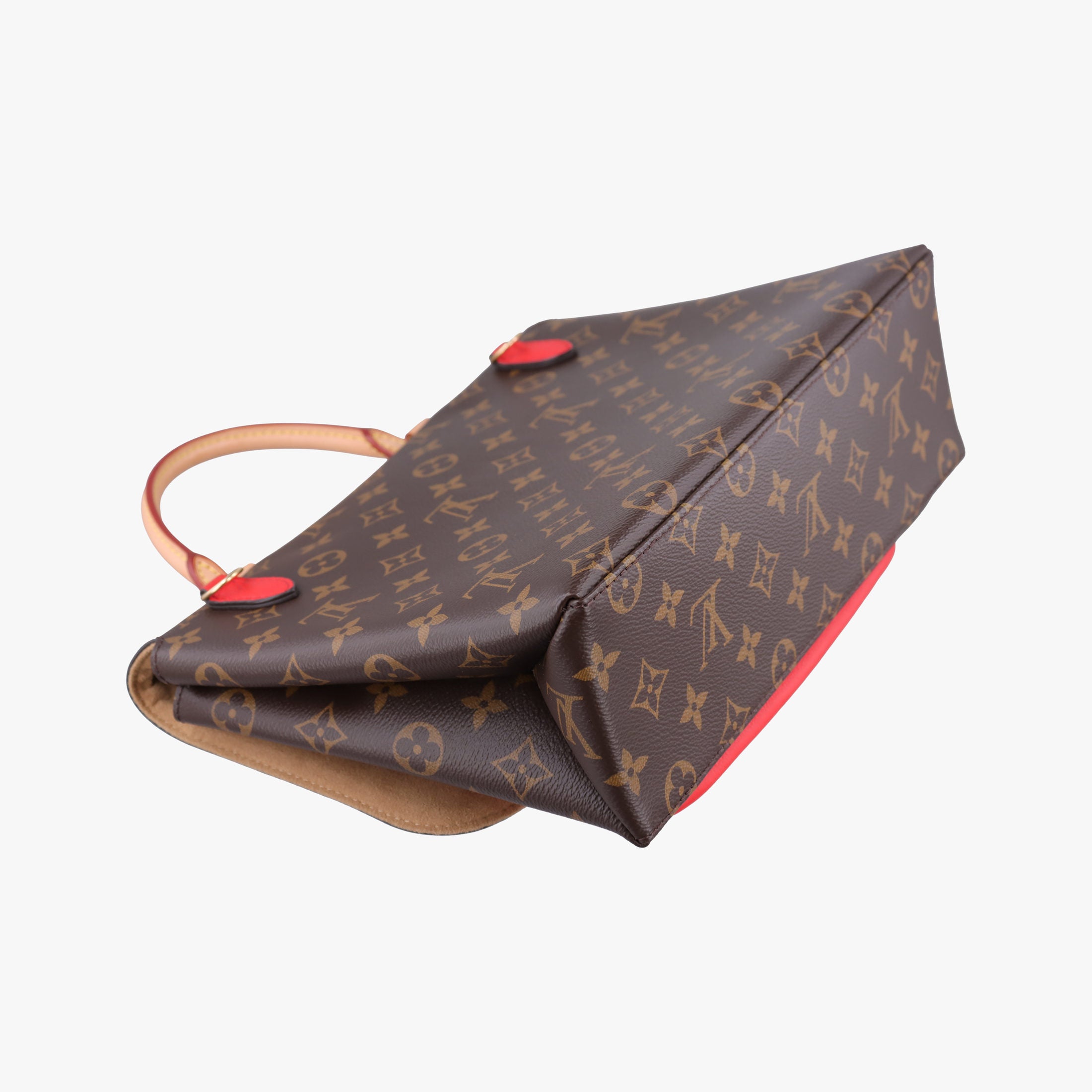Pre-owned Louis Vuitton MARIGNAN Brown×COQUELICOT Monogram Canvas×calf leather M44286 shoulderbag | stylenewstar