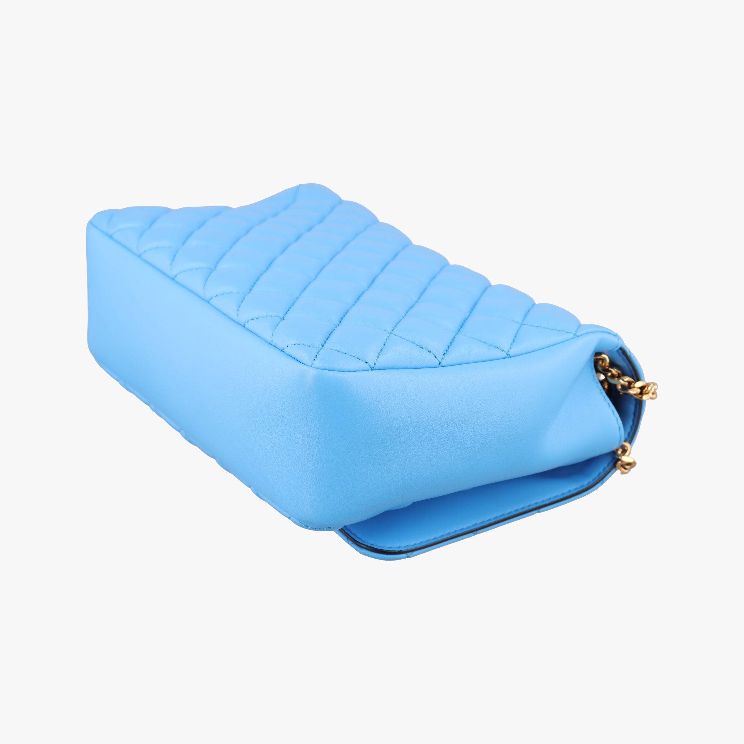 Pre-owned VERSACE Medusa Blue Leather  shoulderbag | stylenewstar