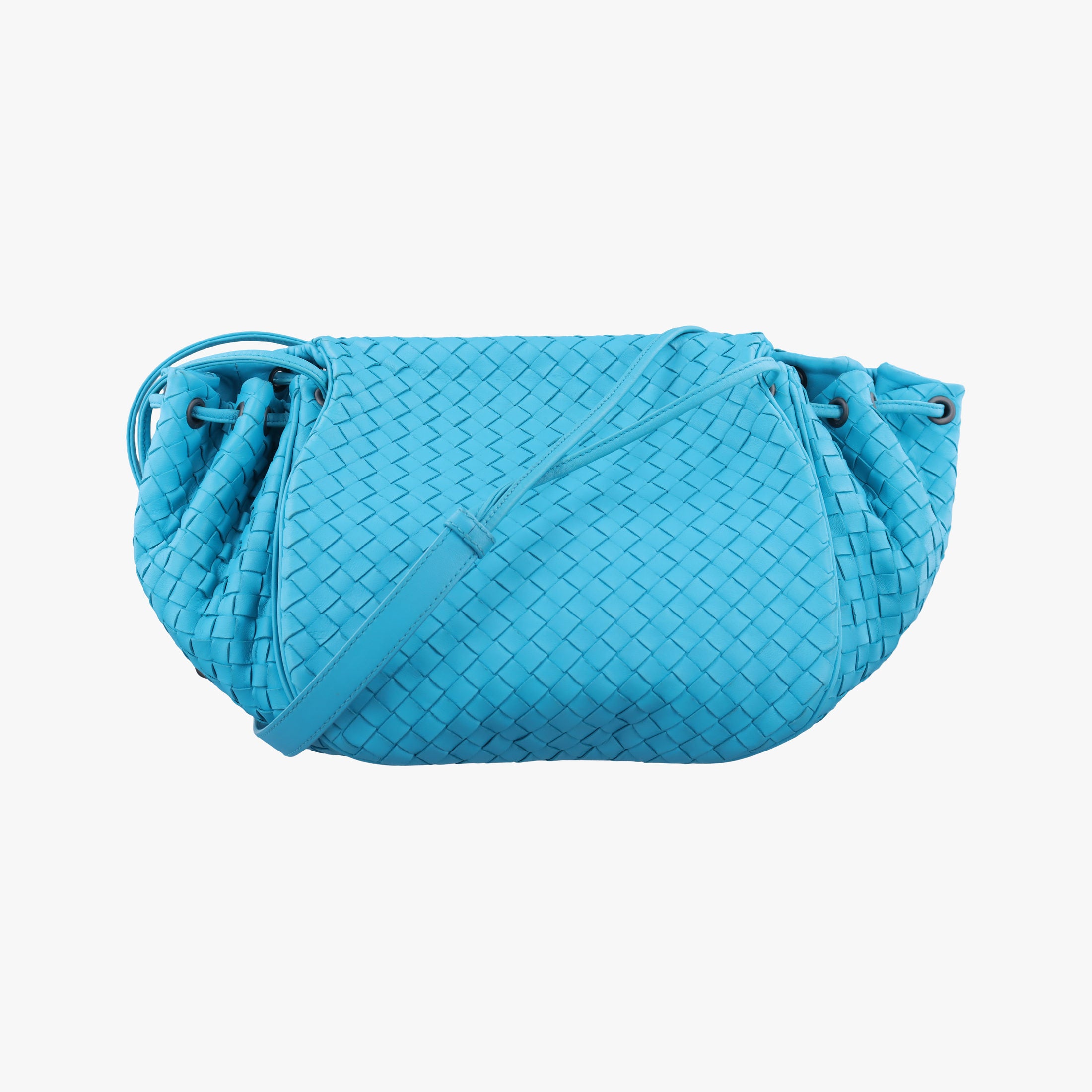 Vintage Bottega Veneta Intrecciato Blue lambskin  shoulderbag | stylenewstar
