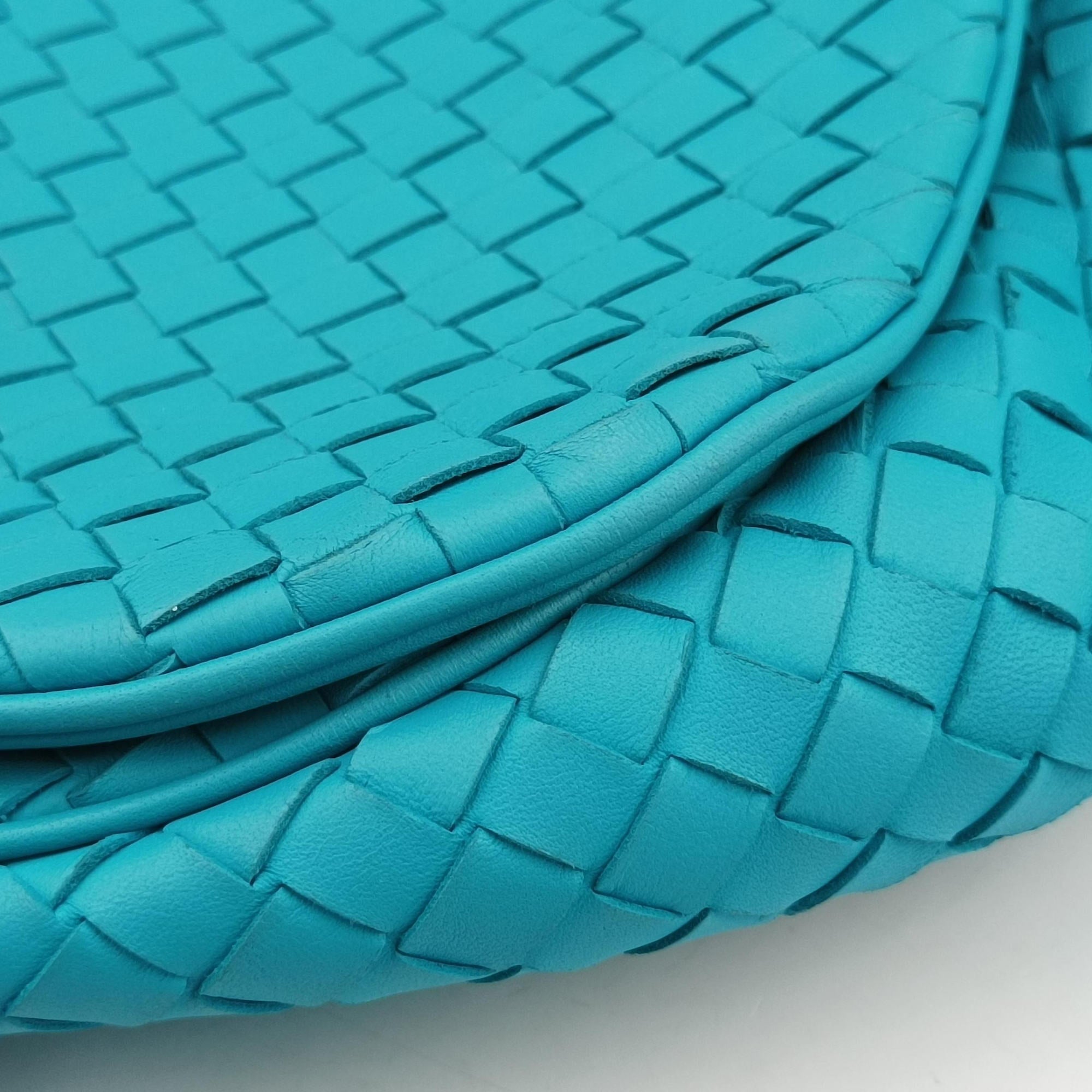 Vintage Bottega Veneta Intrecciato Blue lambskin  shoulderbag | stylenewstar