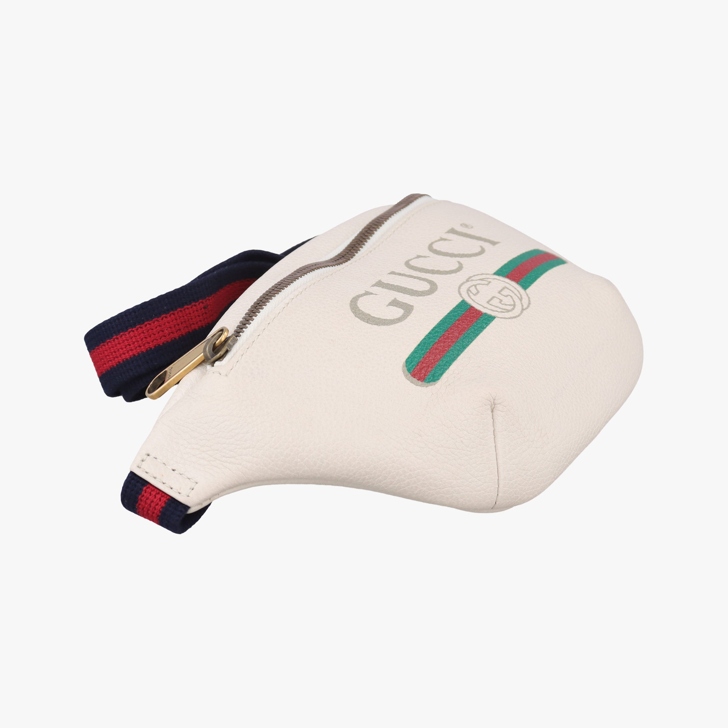 Vintage Gucci Print White Leather 527792 bum bag/waist bag | stylenewstar