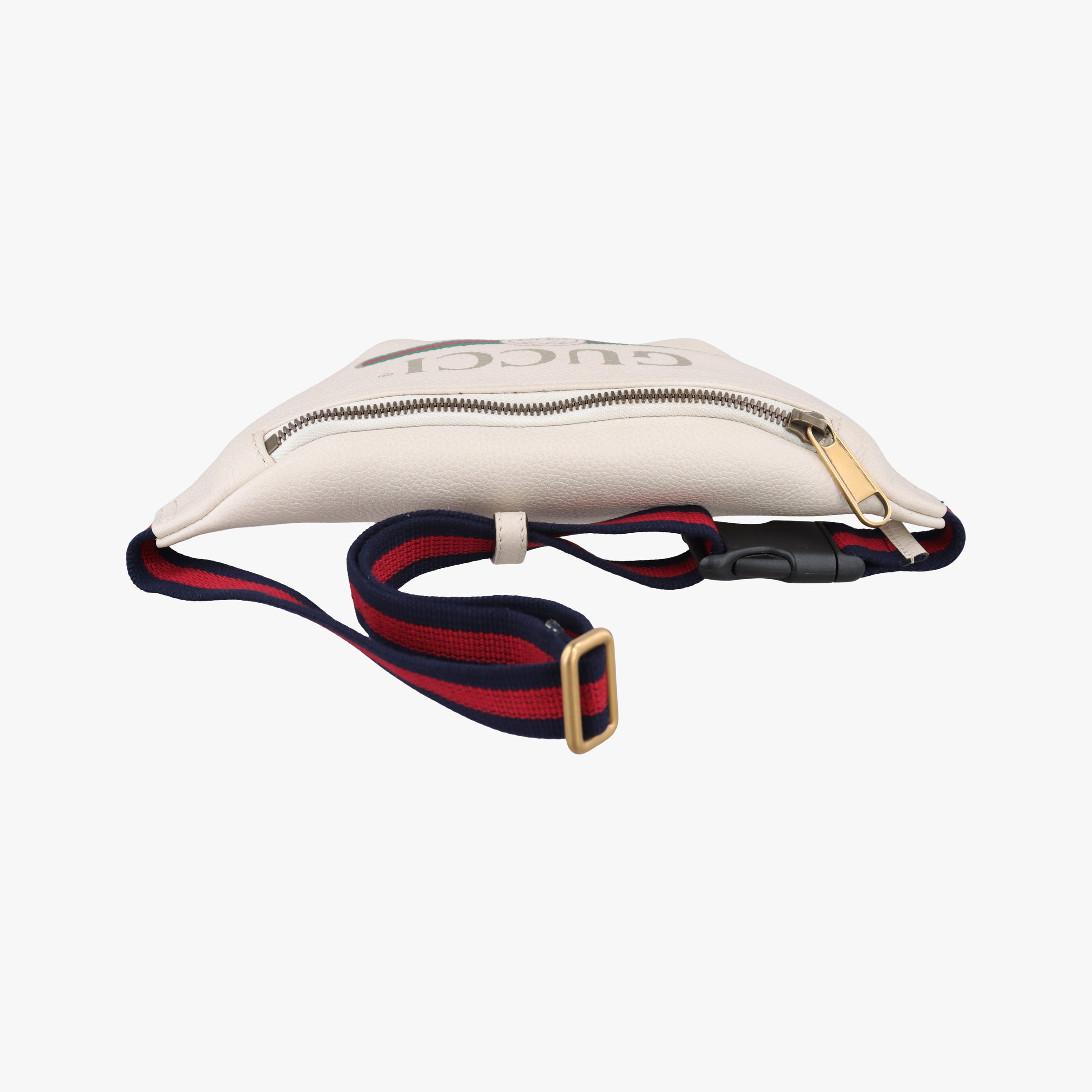 Vintage Gucci Print White Leather 527792 bum bag/waist bag | stylenewstar