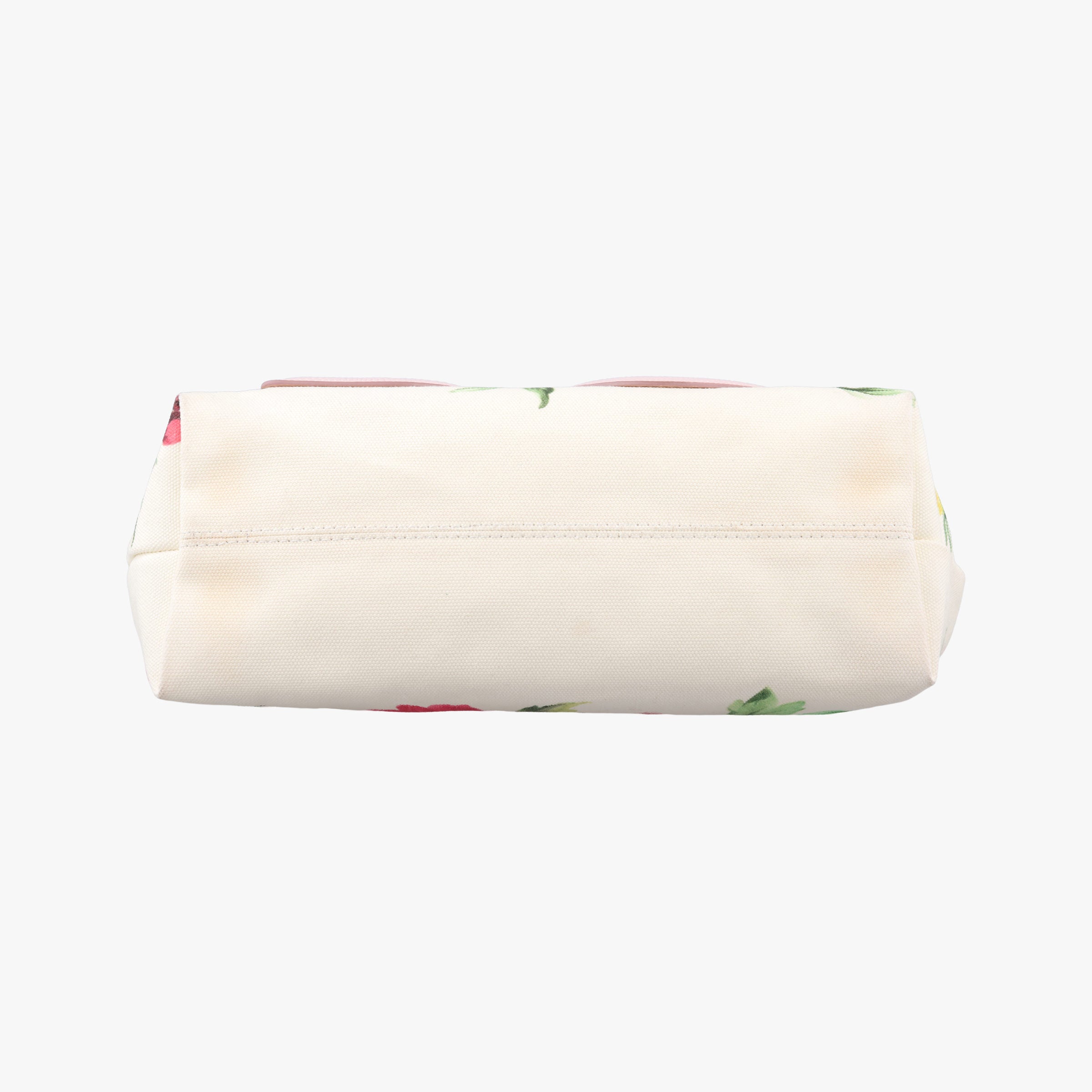 Pre-owned Dolce & Gabbana Floral Print Instabag White x Multicolor Canvas x Leather  shoulderbag | stylenewstar