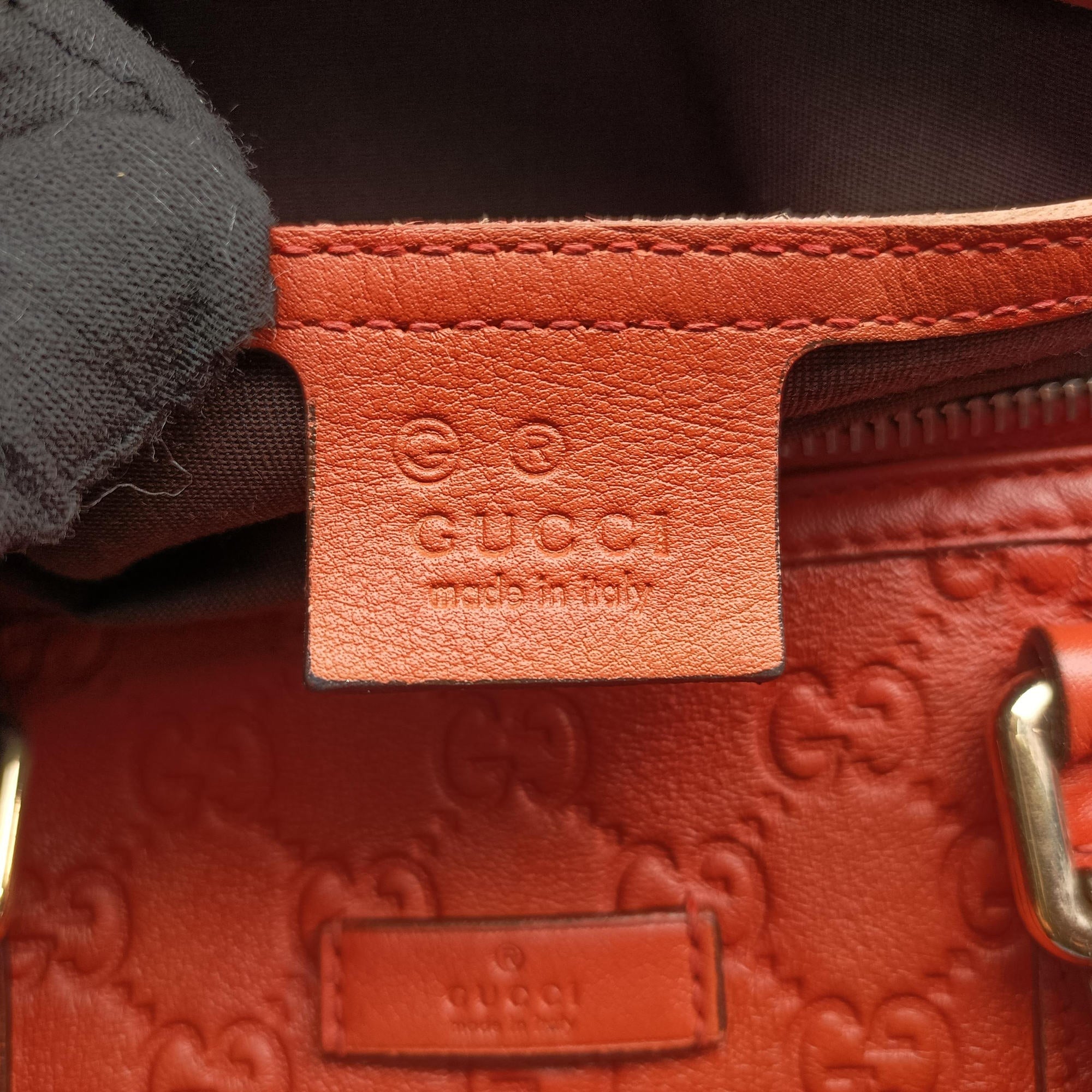 Pre-owned Gucci Joy Guccissima Orange Leather 265697 handbag | stylenewstar