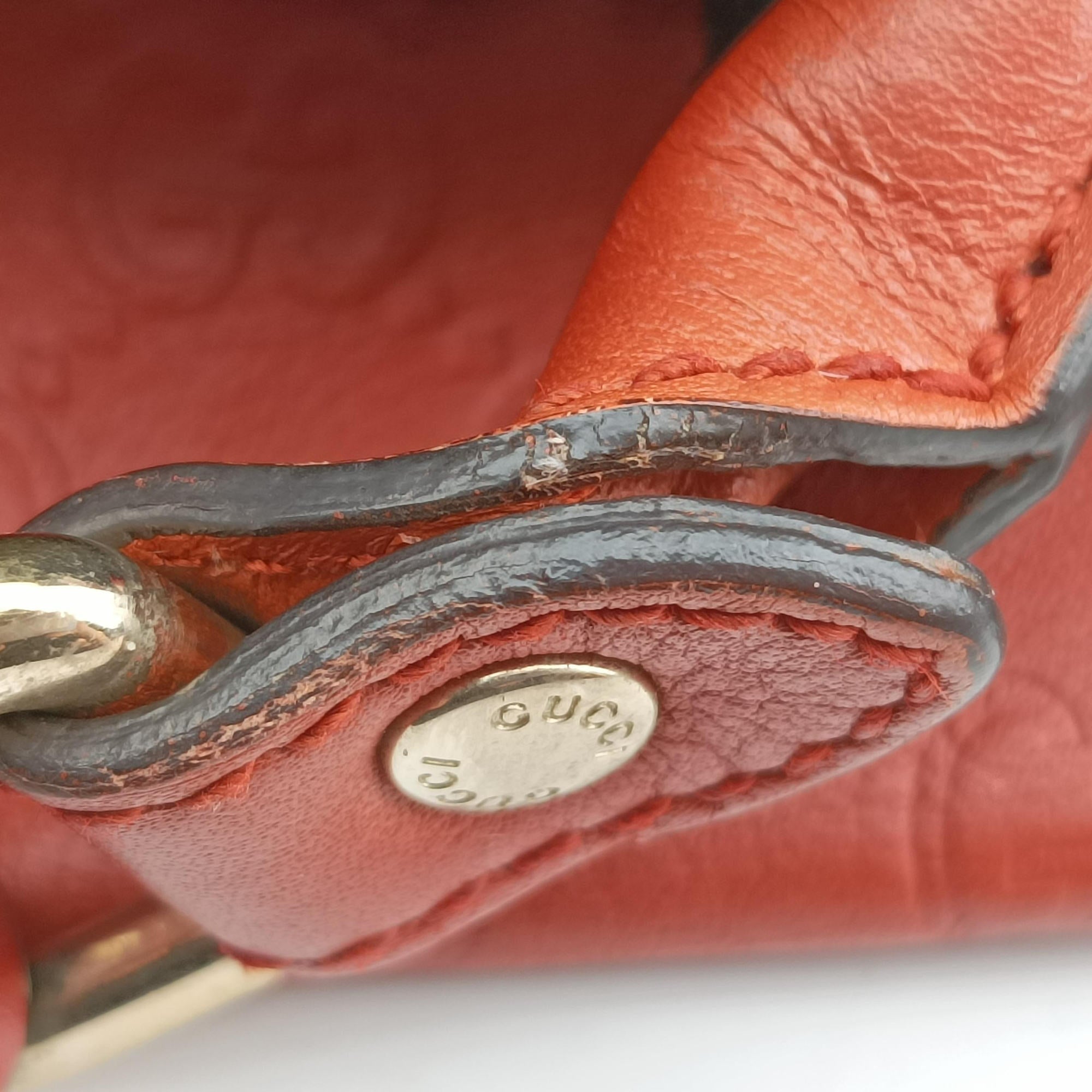 Pre-owned Gucci Joy Guccissima Orange Leather 265697 handbag | stylenewstar