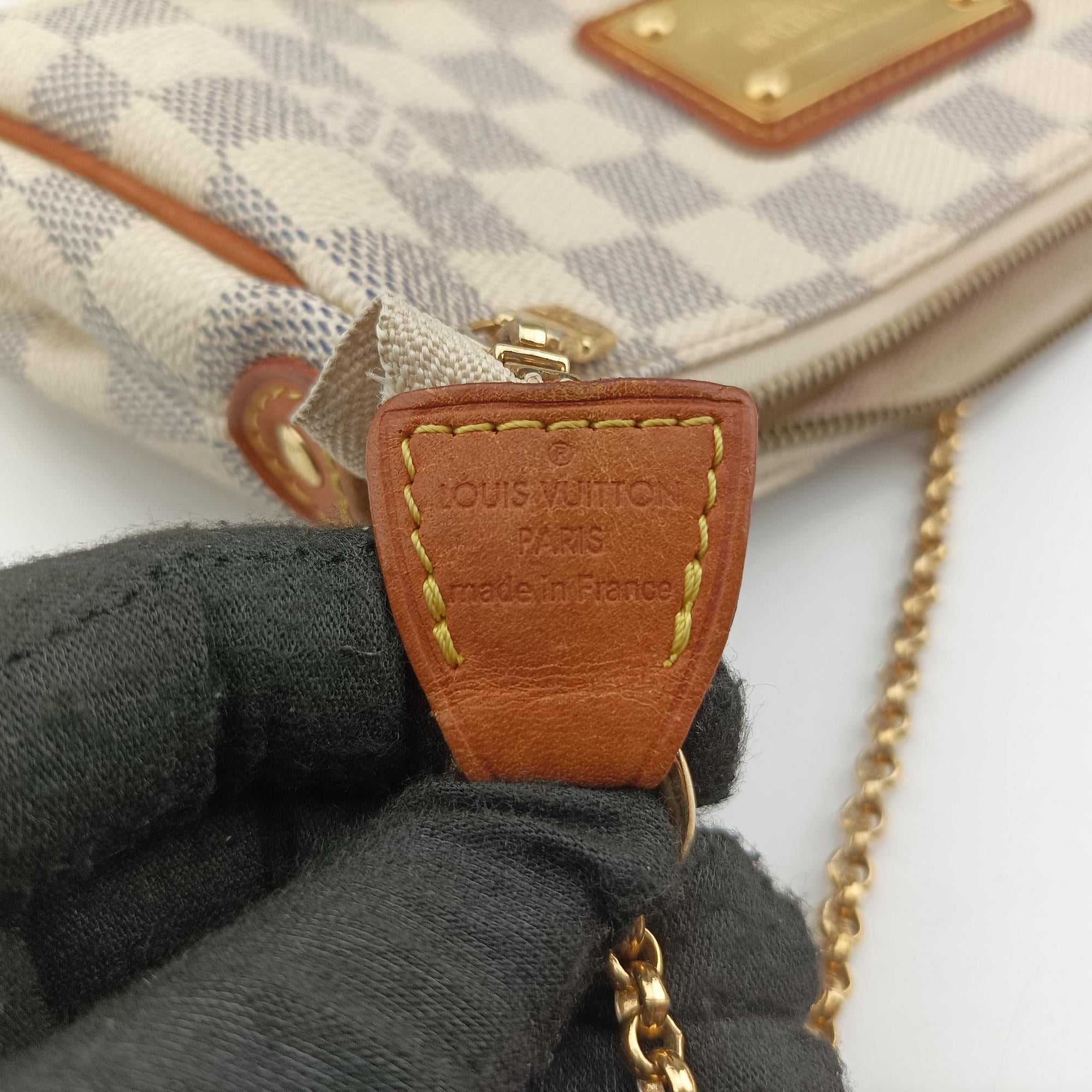 Pre-owned Louis Vuitton EVA AZUR Damier Canvas N55214 shoulderbag | stylenewstar