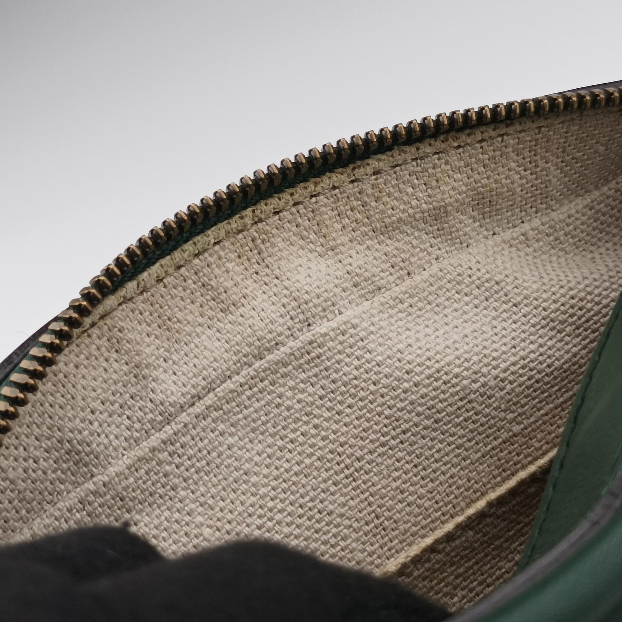 Secondhand Gucci Bee Web Green Leather 412008 shoulderbag | stylenewstar