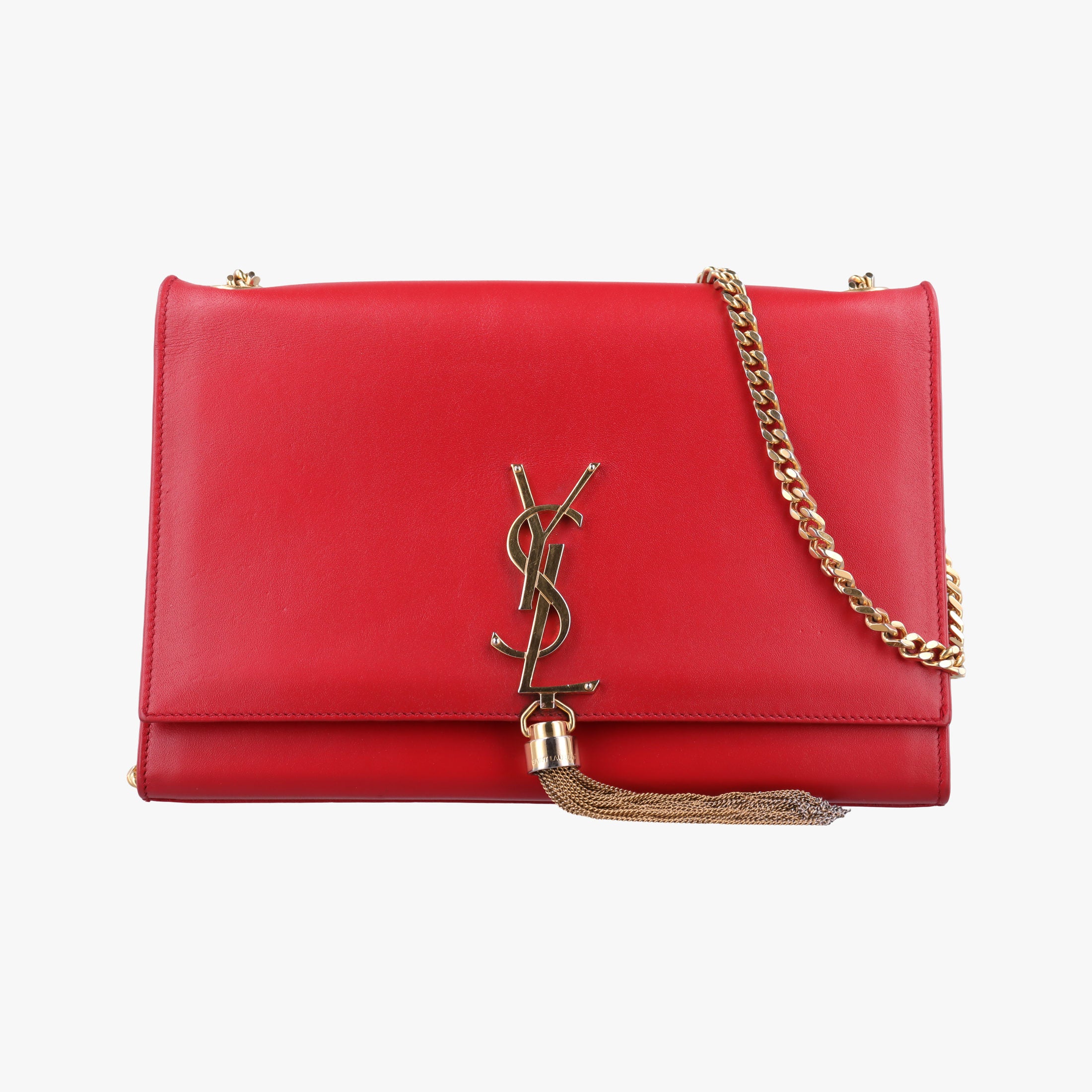 Vintage Yves Saint Laurent KATE Red Leather 354119 shoulderbag | stylenewstar