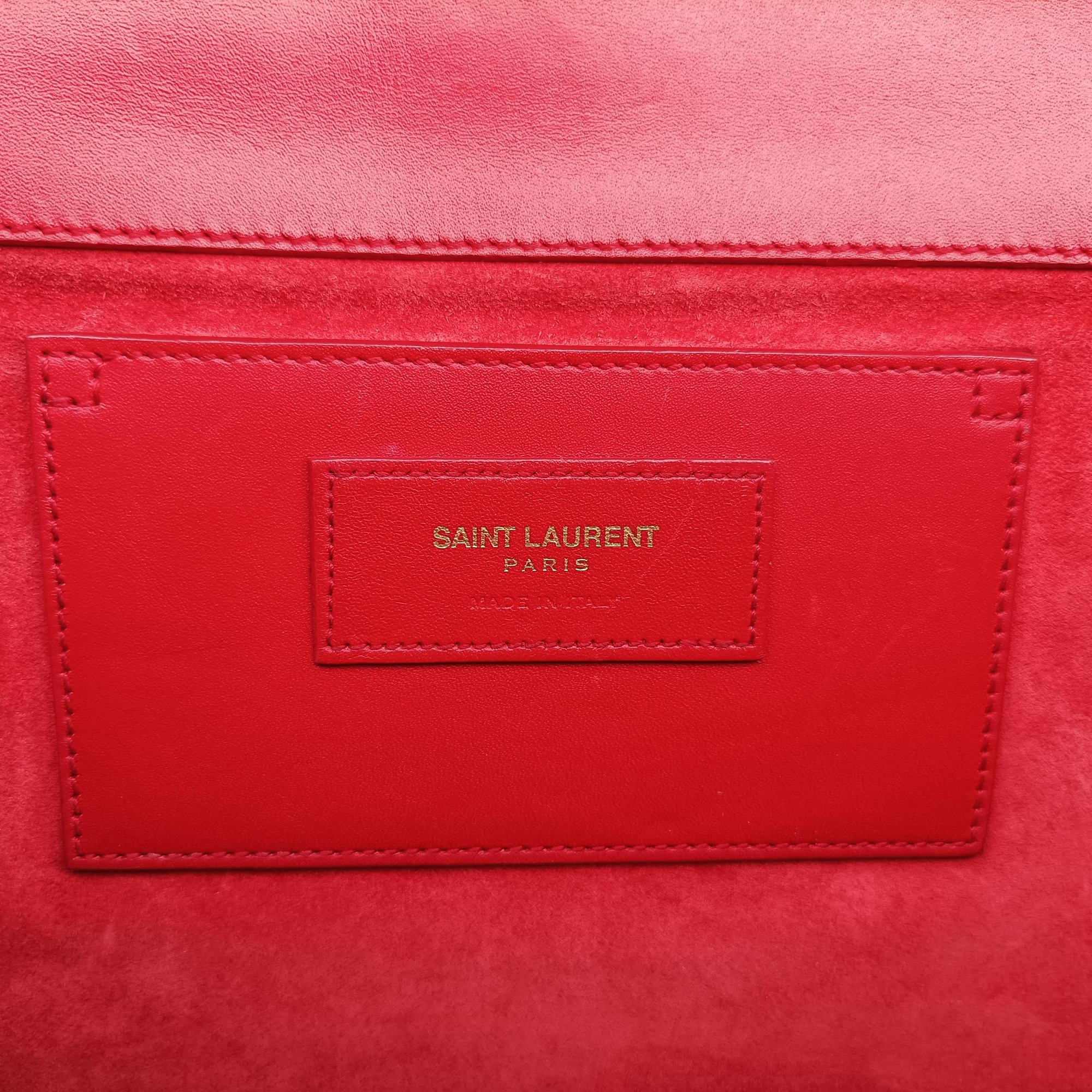 Vintage Yves Saint Laurent KATE Red Leather 354119 shoulderbag | stylenewstar