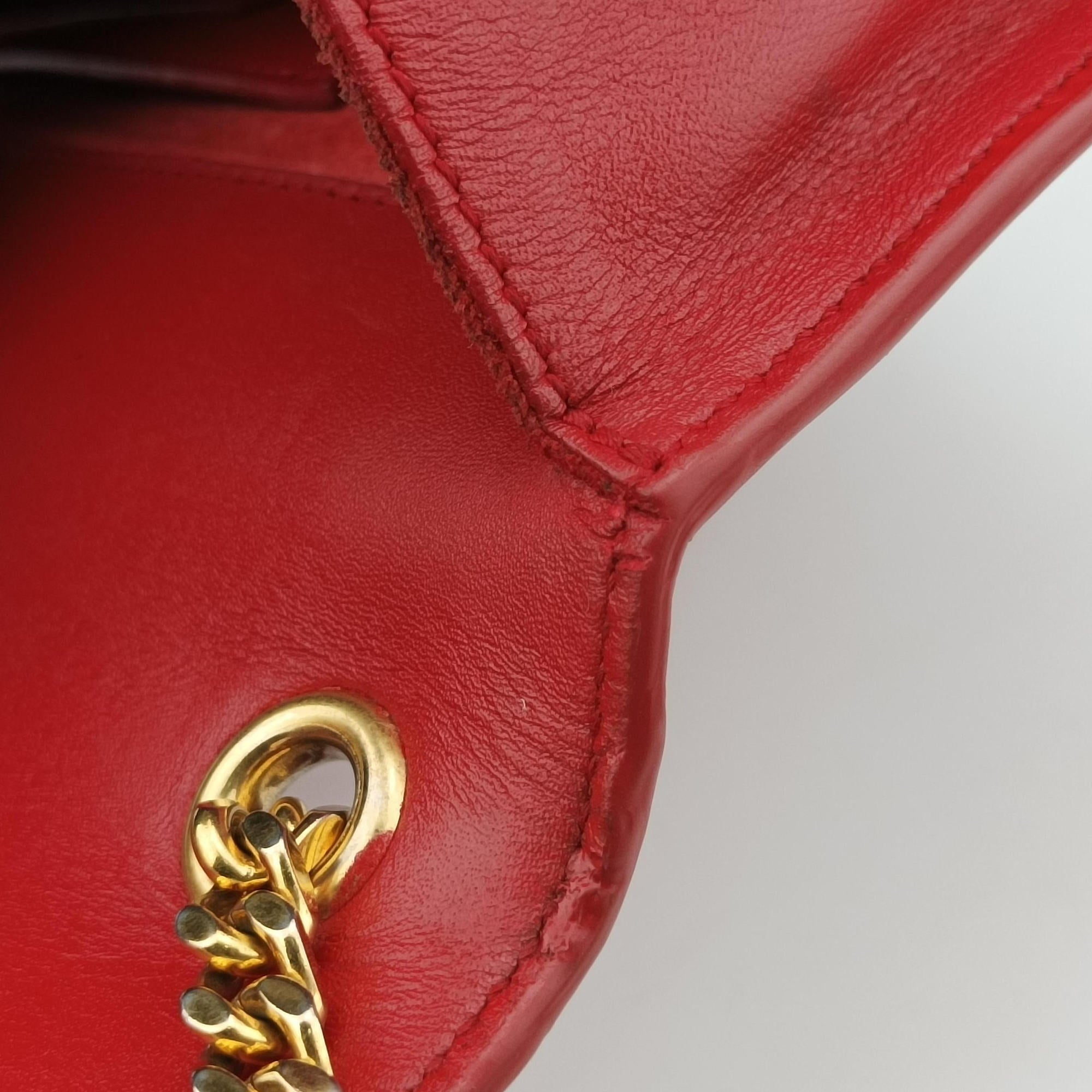 Vintage Yves Saint Laurent KATE Red Leather 354119 shoulderbag | stylenewstar