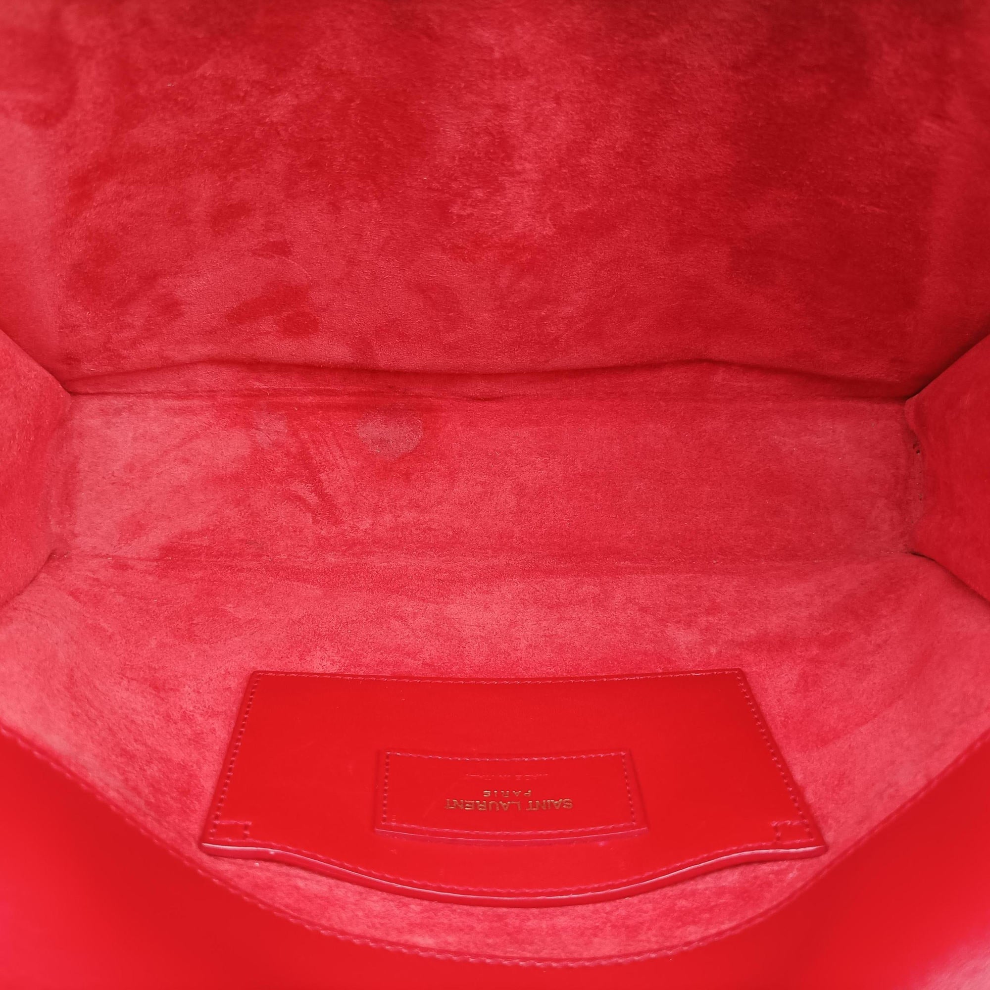Vintage Yves Saint Laurent KATE Red Leather 354119 shoulderbag | stylenewstar
