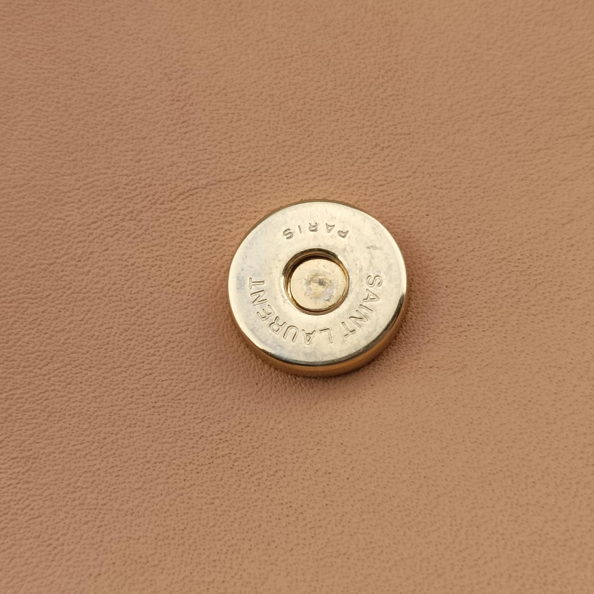 Pre-owned Yves Saint Laurent KAIA small Beige Leather 623097 shoulderbag | stylenewstar