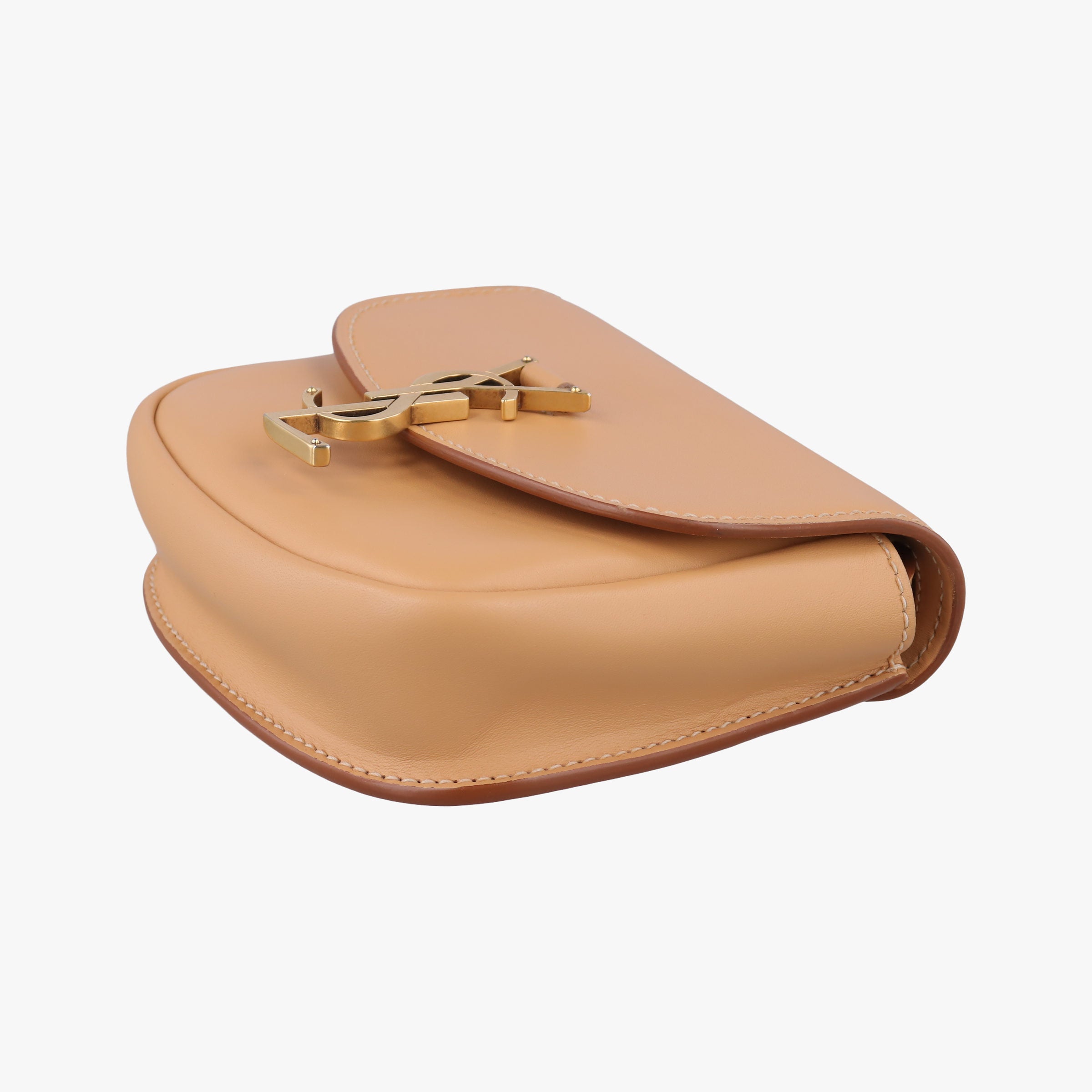 Pre-owned Yves Saint Laurent KAIA small Beige Leather 623097 shoulderbag | stylenewstar