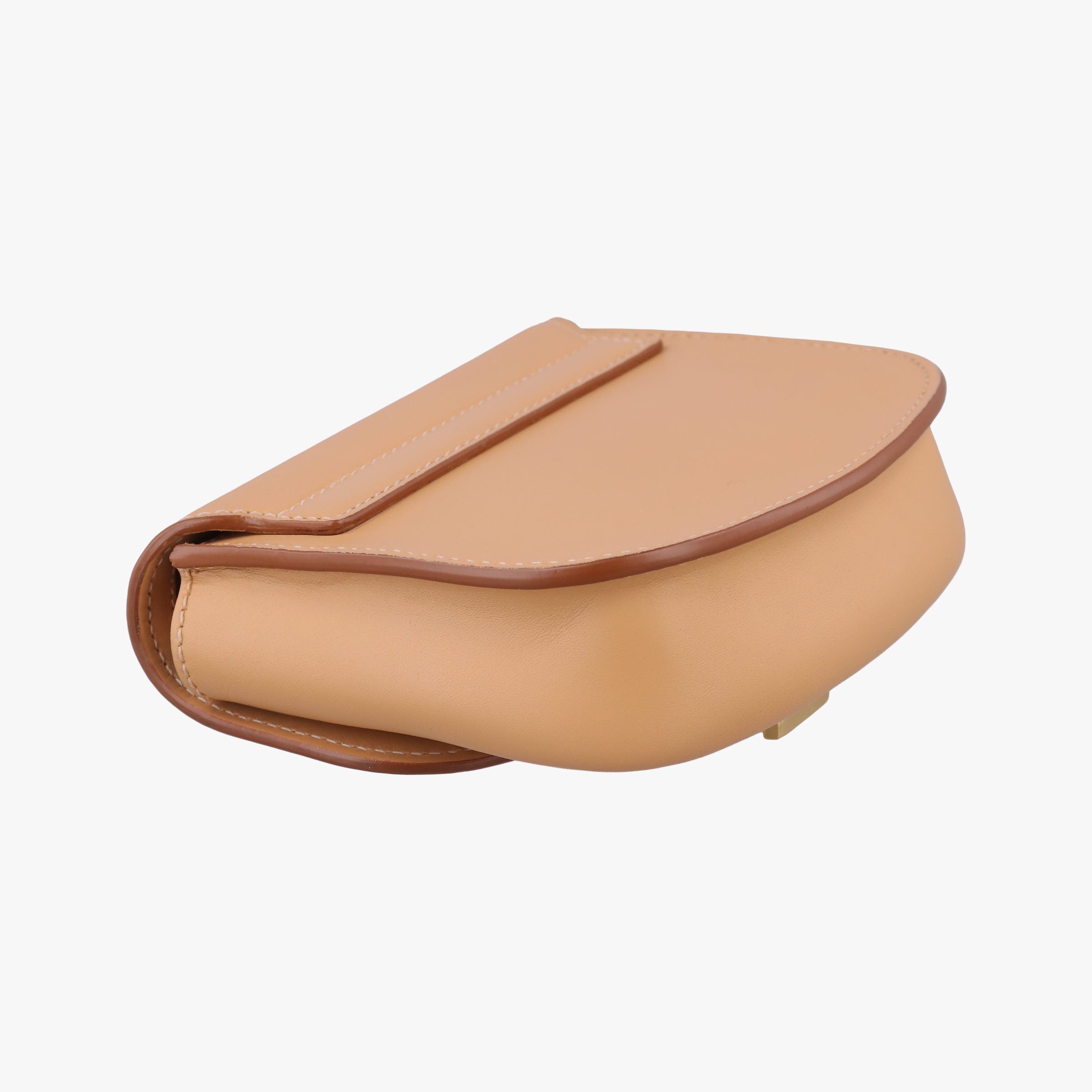 Pre-owned Yves Saint Laurent KAIA small Beige Leather 623097 shoulderbag | stylenewstar