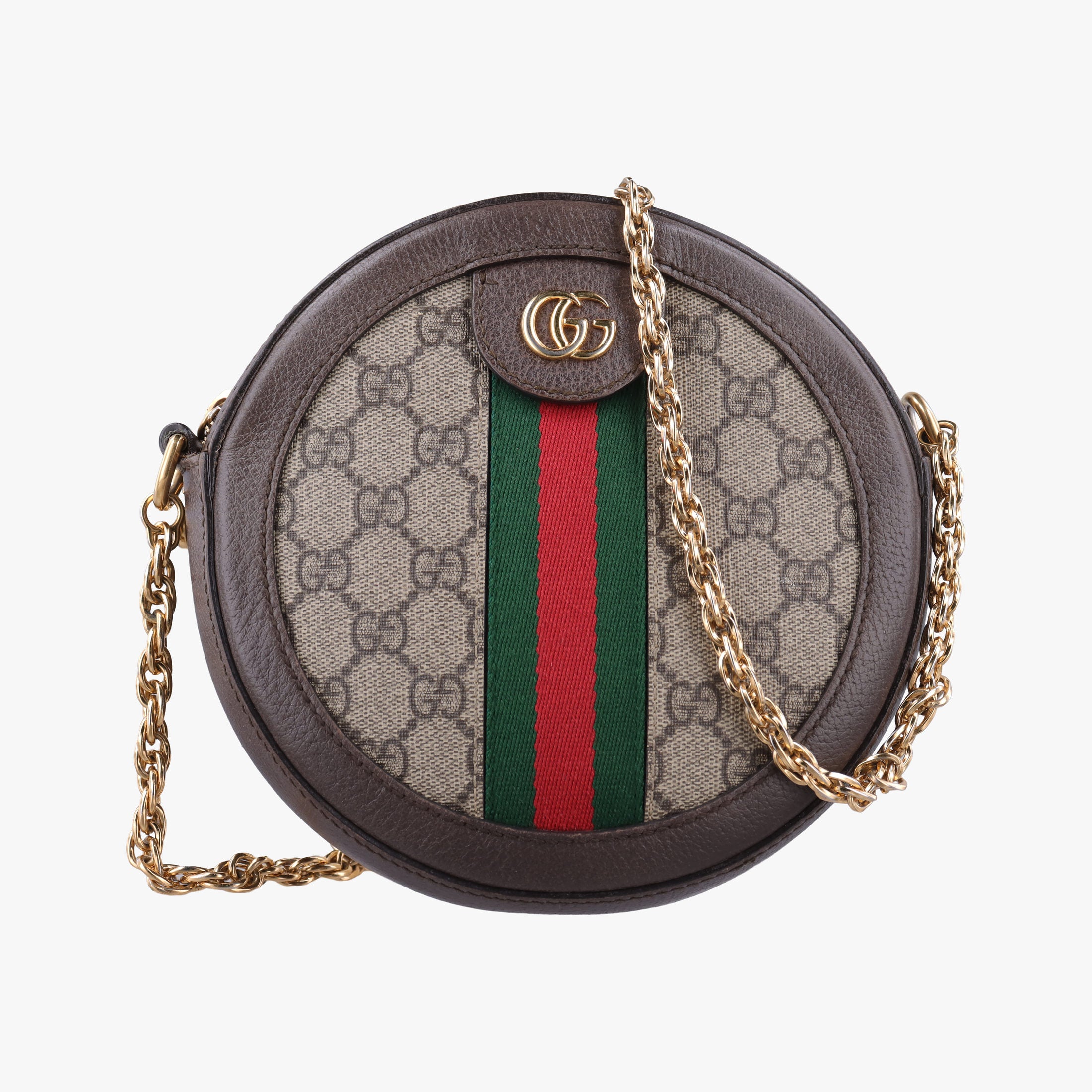 Secondhand Gucci Ophidia Brown×beige×multi PVC coated canvas×Leather 550618 shoulderbag | stylenewstar