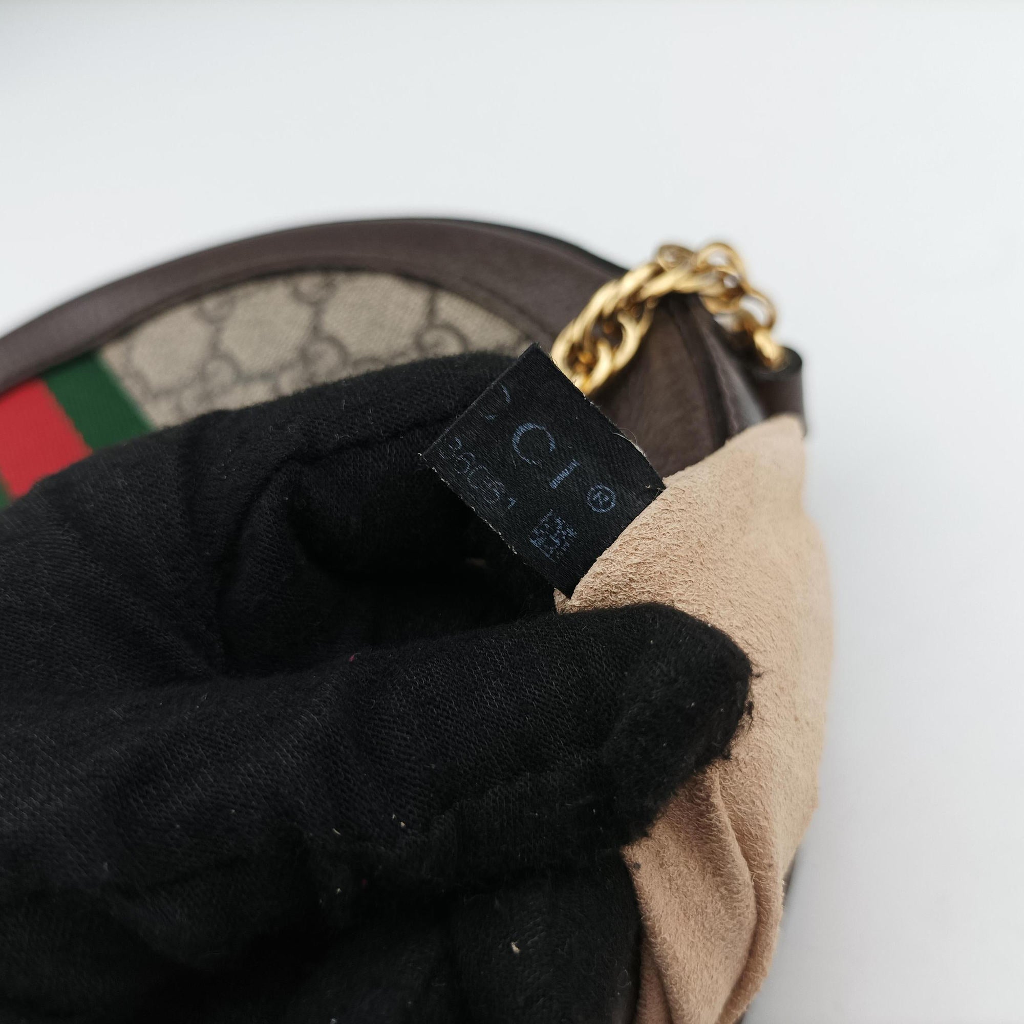 Secondhand Gucci Ophidia Brown×beige×multi PVC coated canvas×Leather 550618 shoulderbag | stylenewstar