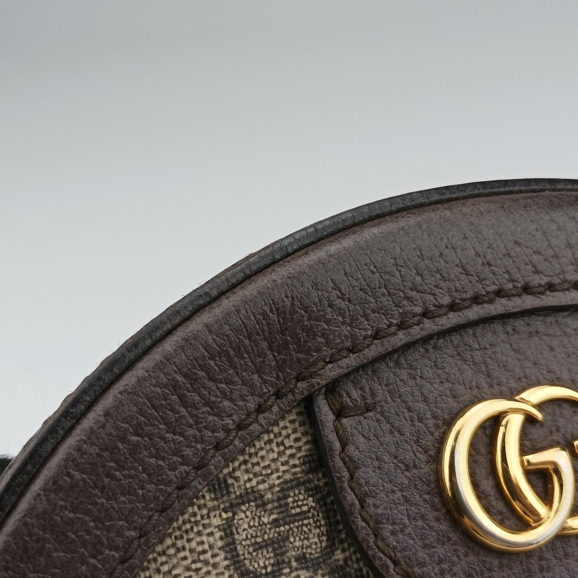 Secondhand Gucci Ophidia Brown×beige×multi PVC coated canvas×Leather 550618 shoulderbag | stylenewstar