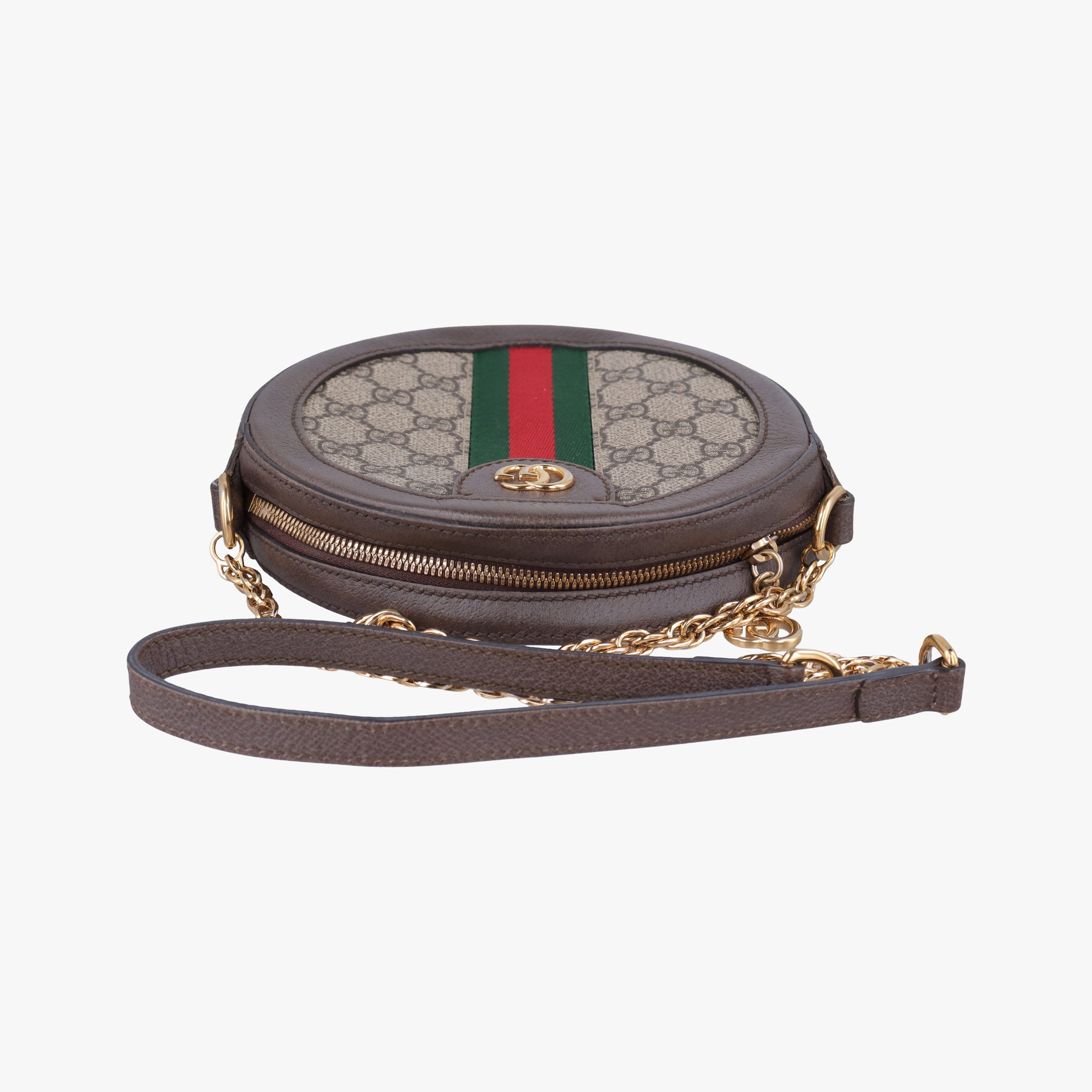 Secondhand Gucci Ophidia Brown×beige×multi PVC coated canvas×Leather 550618 shoulderbag | stylenewstar