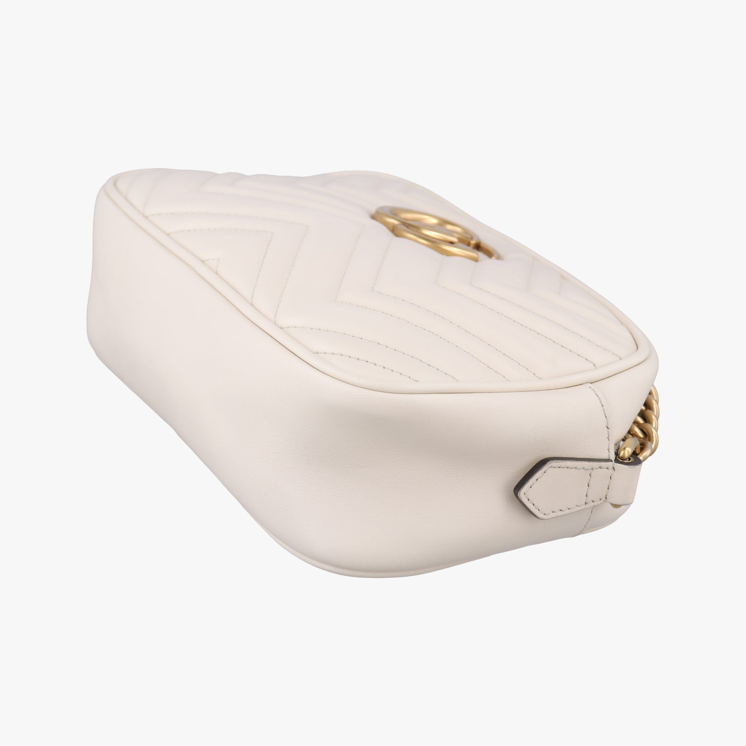 Vintage Gucci GG Marmont White Leather 447632 shoulderbag | stylenewstar