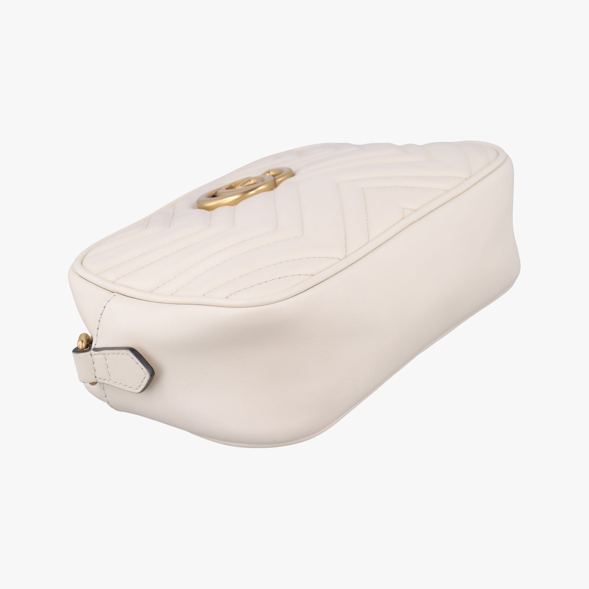 Vintage Gucci GG Marmont White Leather 447632 shoulderbag | stylenewstar