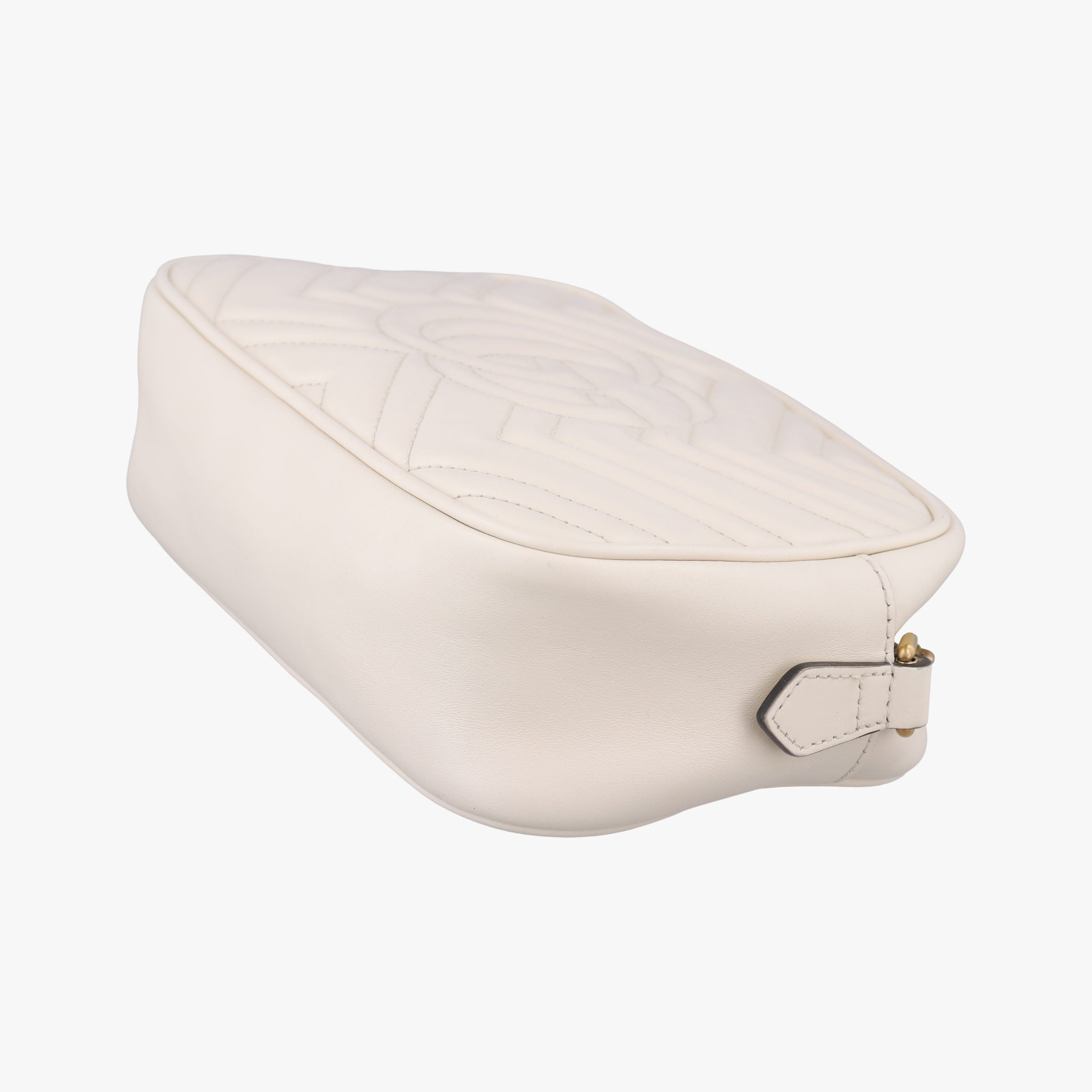 Vintage Gucci GG Marmont White Leather 447632 shoulderbag | stylenewstar