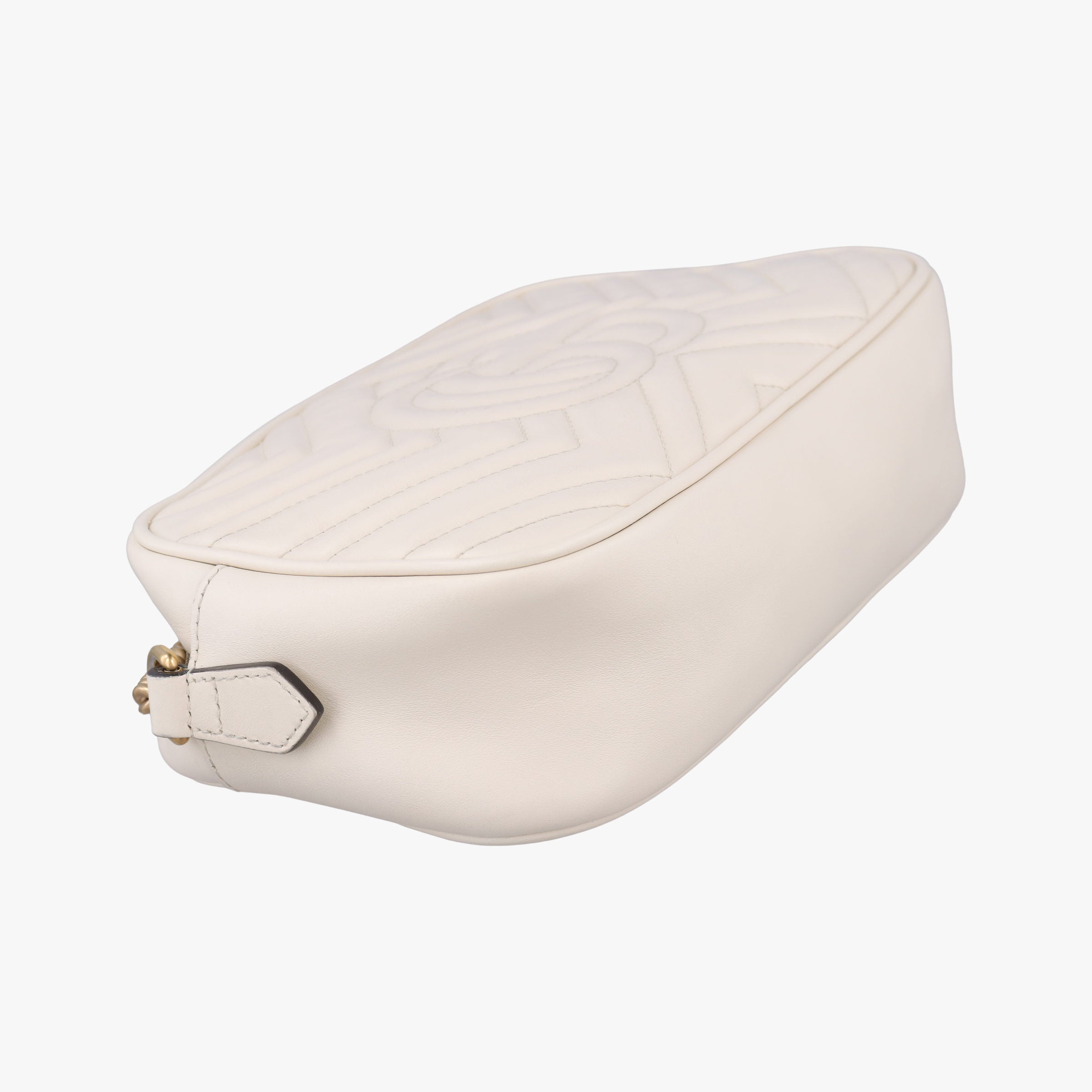 Vintage Gucci GG Marmont White Leather 447632 shoulderbag | stylenewstar