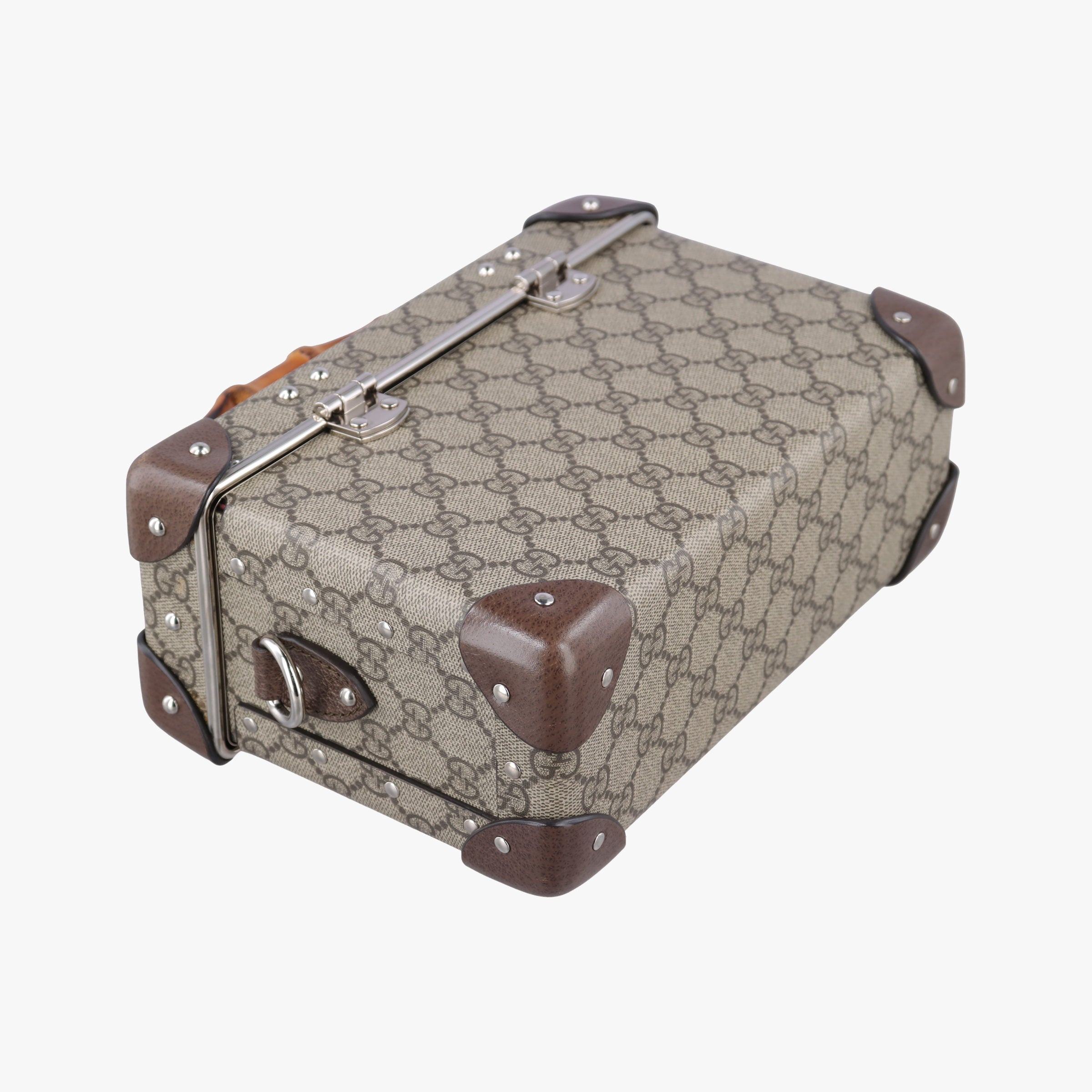 Pre-owned Gucci Padlock Brown PVC coated canvas×Leather 588351 shoulderbag | stylenewstar