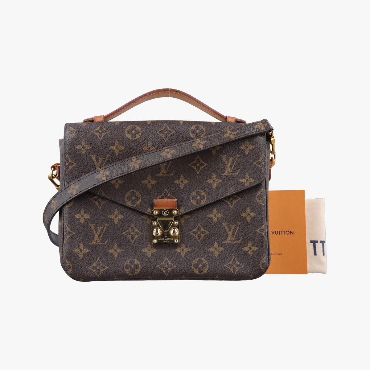 Pre-owned Louis Vuitton Pochette Metis MM Brown Monogram Canvas M44875 shoulderbag | stylenewstar