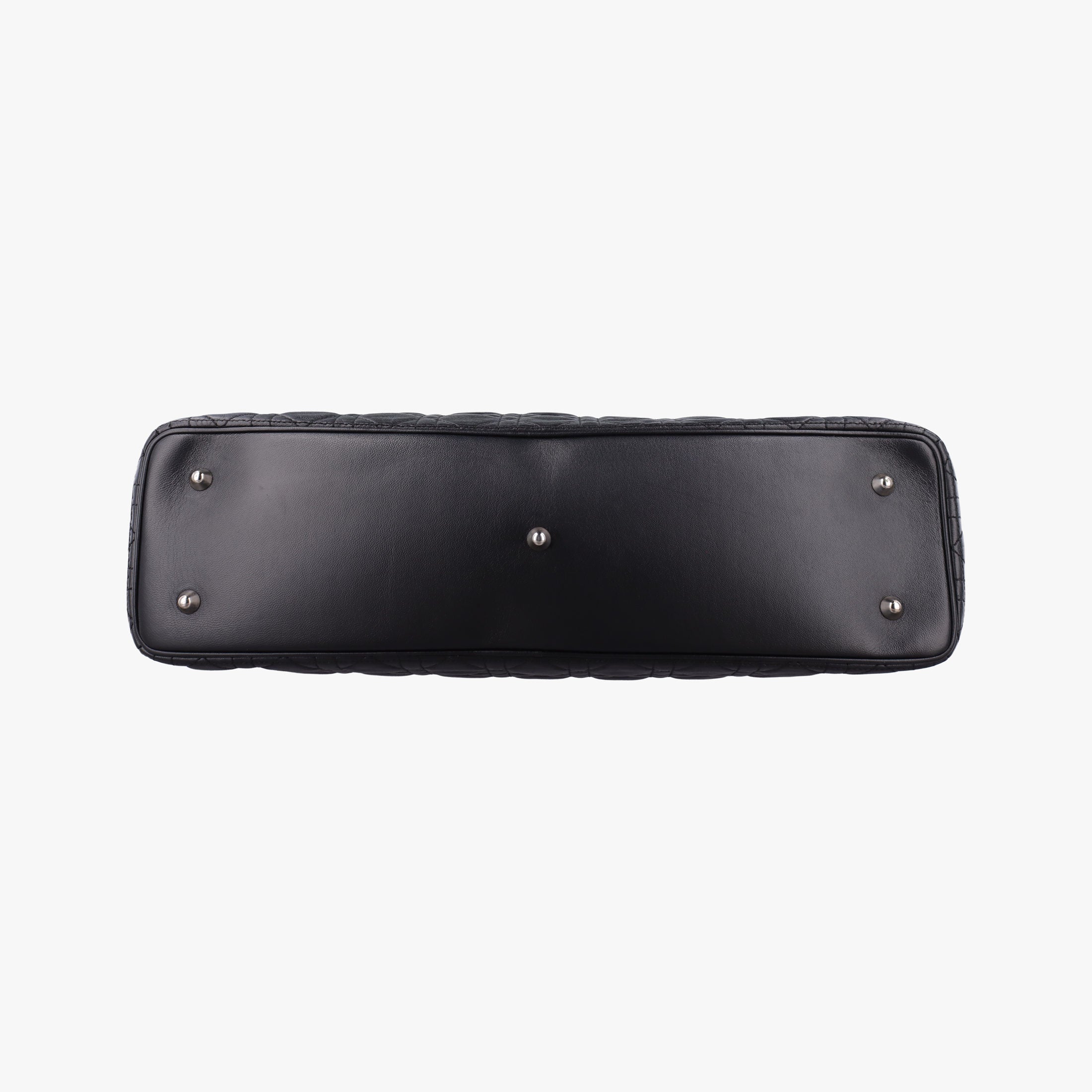 Pre-owned Christian Dior Lady Dior Black lambskin  shoulderbag | stylenewstar