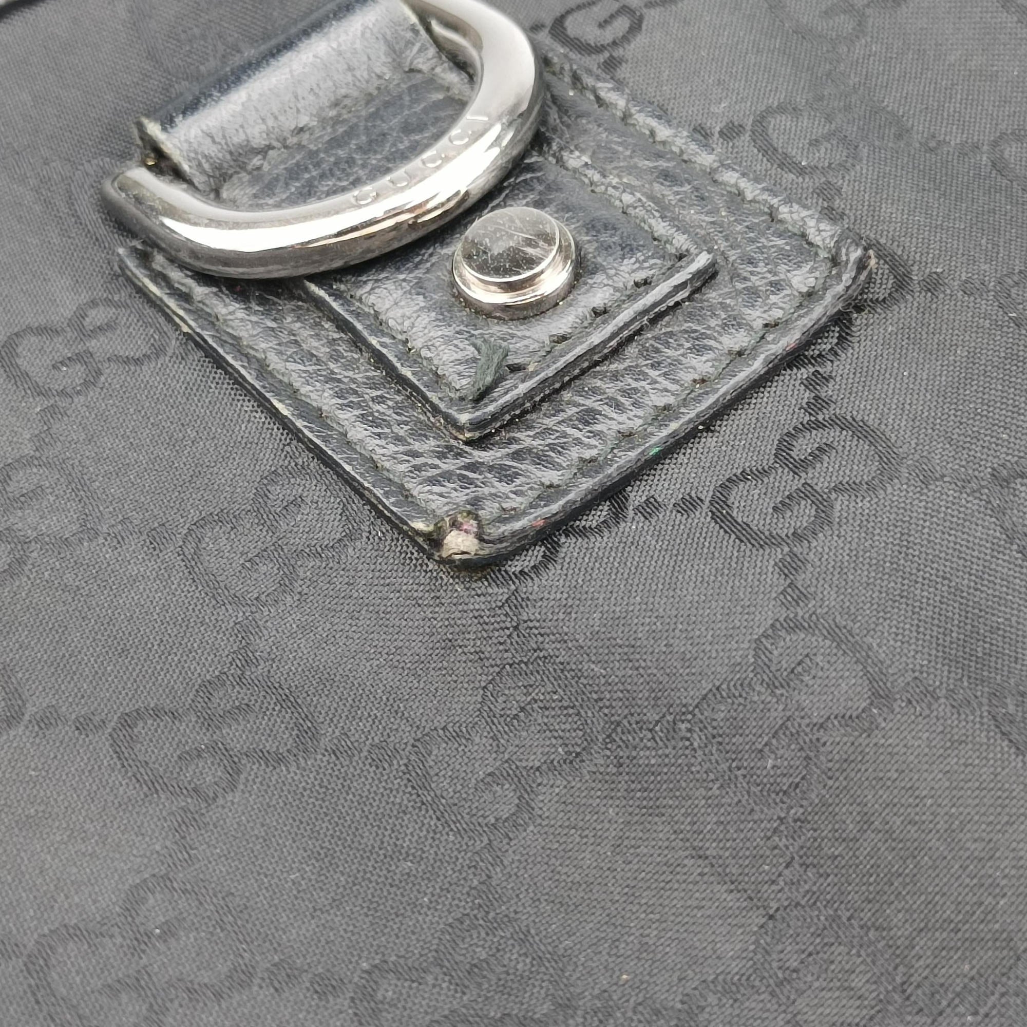 Pre-owned Gucci Abbey Black Canvas × Leather 293580 handbag | stylenewstar