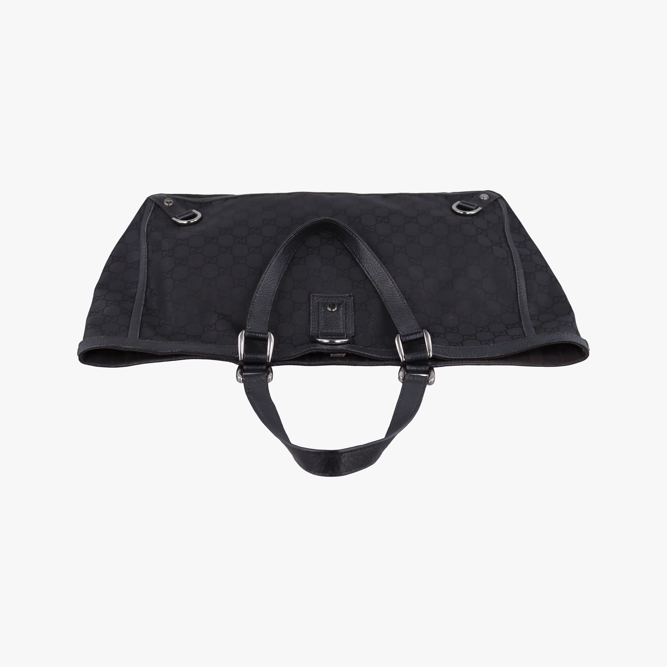 Pre-owned Gucci Abbey Black Canvas × Leather 293580 handbag | stylenewstar