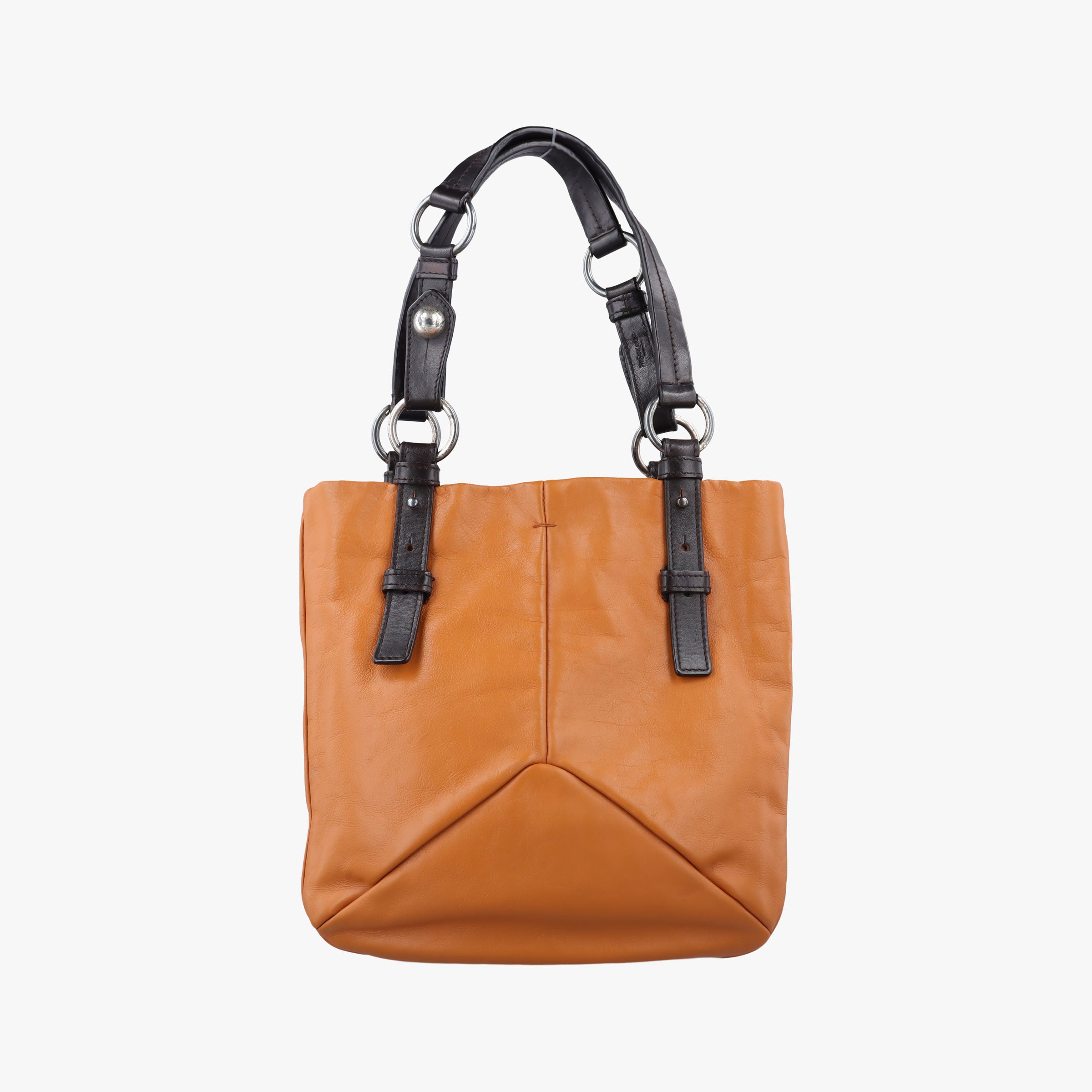Vintage Yves Saint Laurent Nadja Brown Leather 112881 handbag | stylenewstar