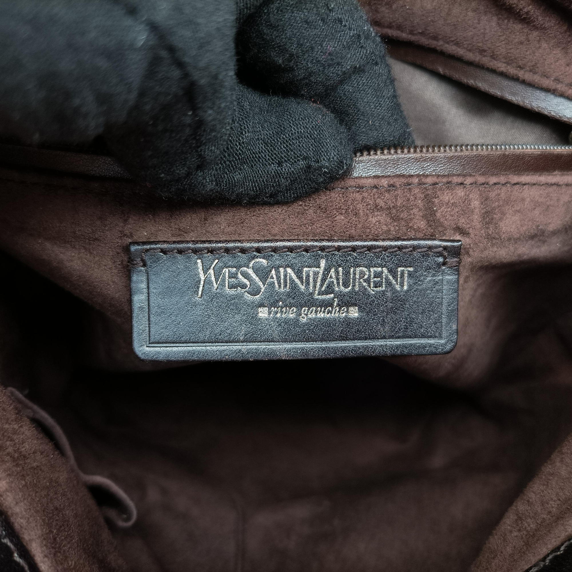 Vintage Yves Saint Laurent Nadja Brown Leather 112881 handbag | stylenewstar