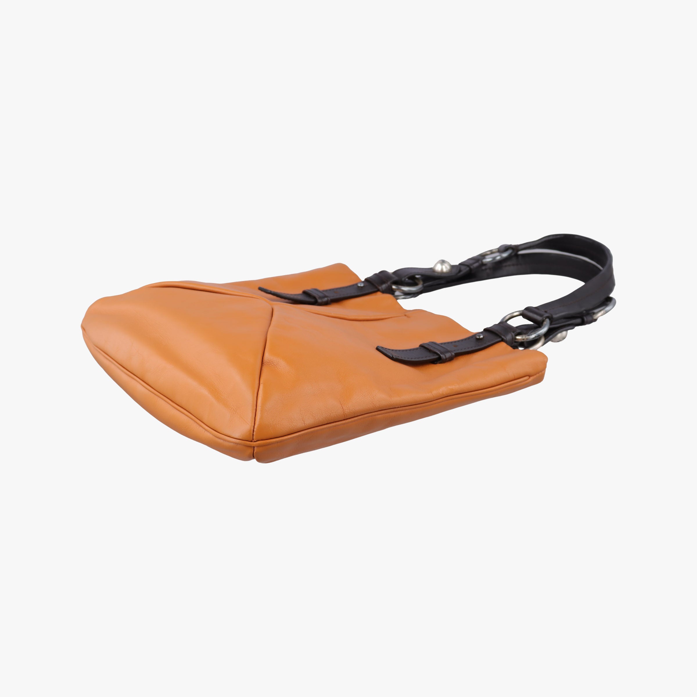 Vintage Yves Saint Laurent Nadja Brown Leather 112881 handbag | stylenewstar