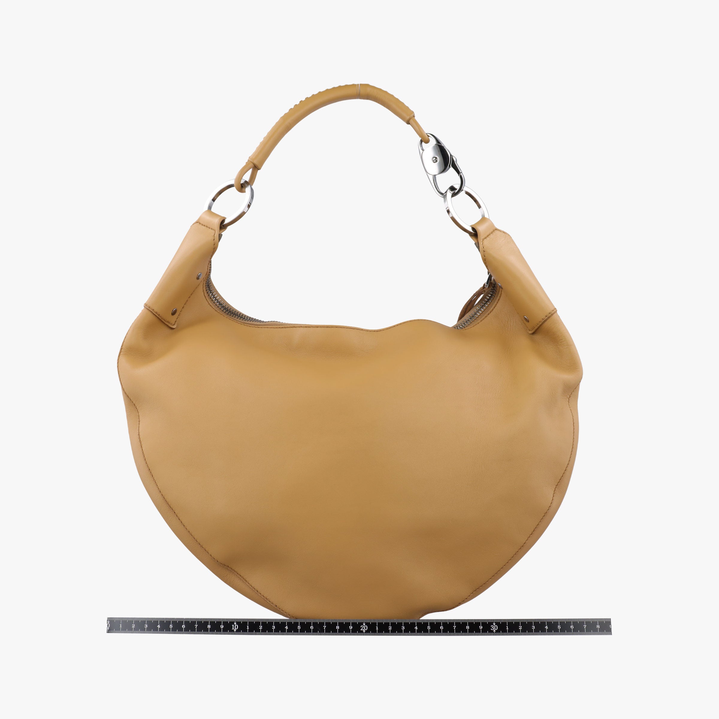 Secondhand Gucci Hobo Brown leather 95726 handbag | stylenewstar
