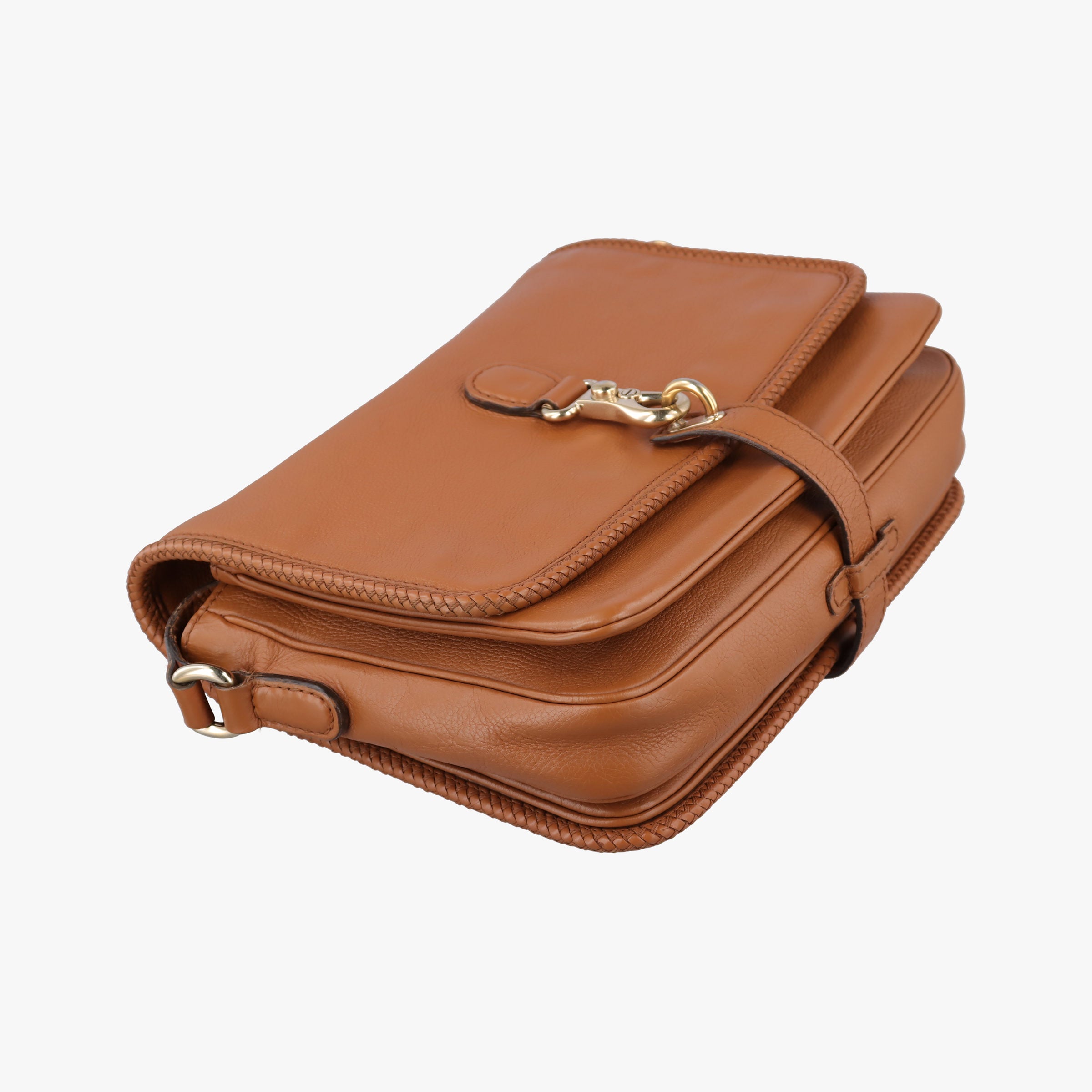 Pre-owned Gucci Marrakech Messenger Brown leather 257024 shoulderbag | stylenewstar
