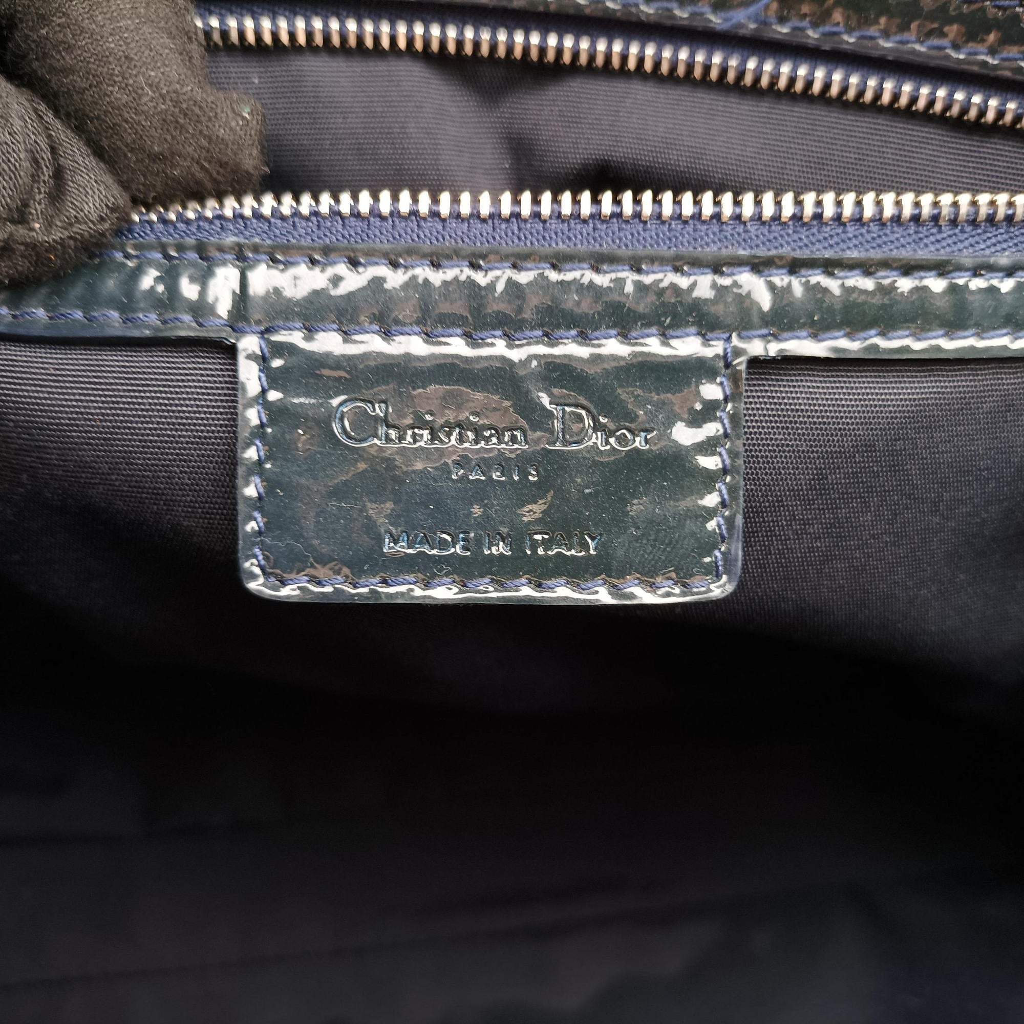 Vintage Christian Dior Cannage Dior Soft Shopping Green Patent Leather  shoulderbag | stylenewstar