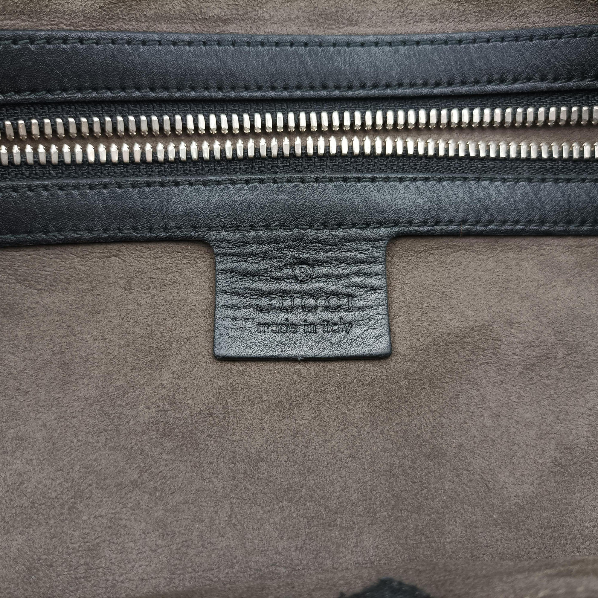 Pre-owned Gucci GG Imprime messenger Black Leather 473882 shoulderbag | stylenewstar