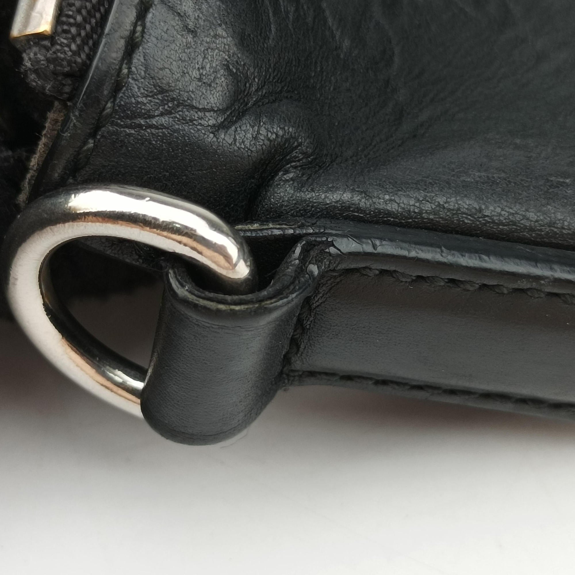 Pre-owned Gucci GG Imprime messenger Black Leather 473882 shoulderbag | stylenewstar