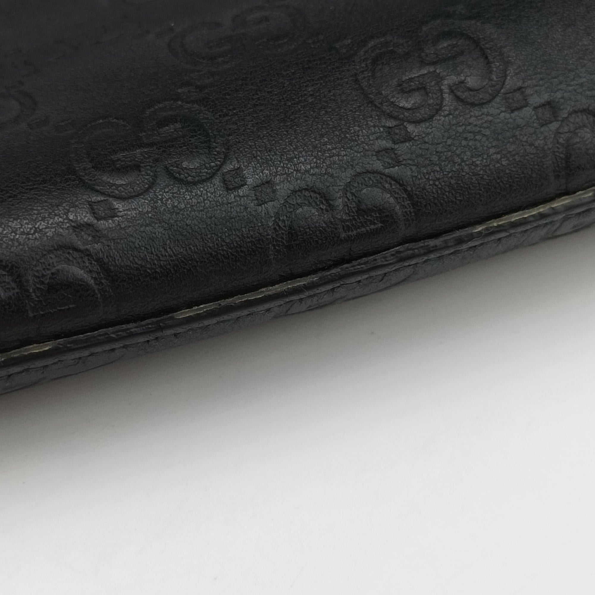 Pre-owned Gucci GG Imprime messenger Black Leather 473882 shoulderbag | stylenewstar