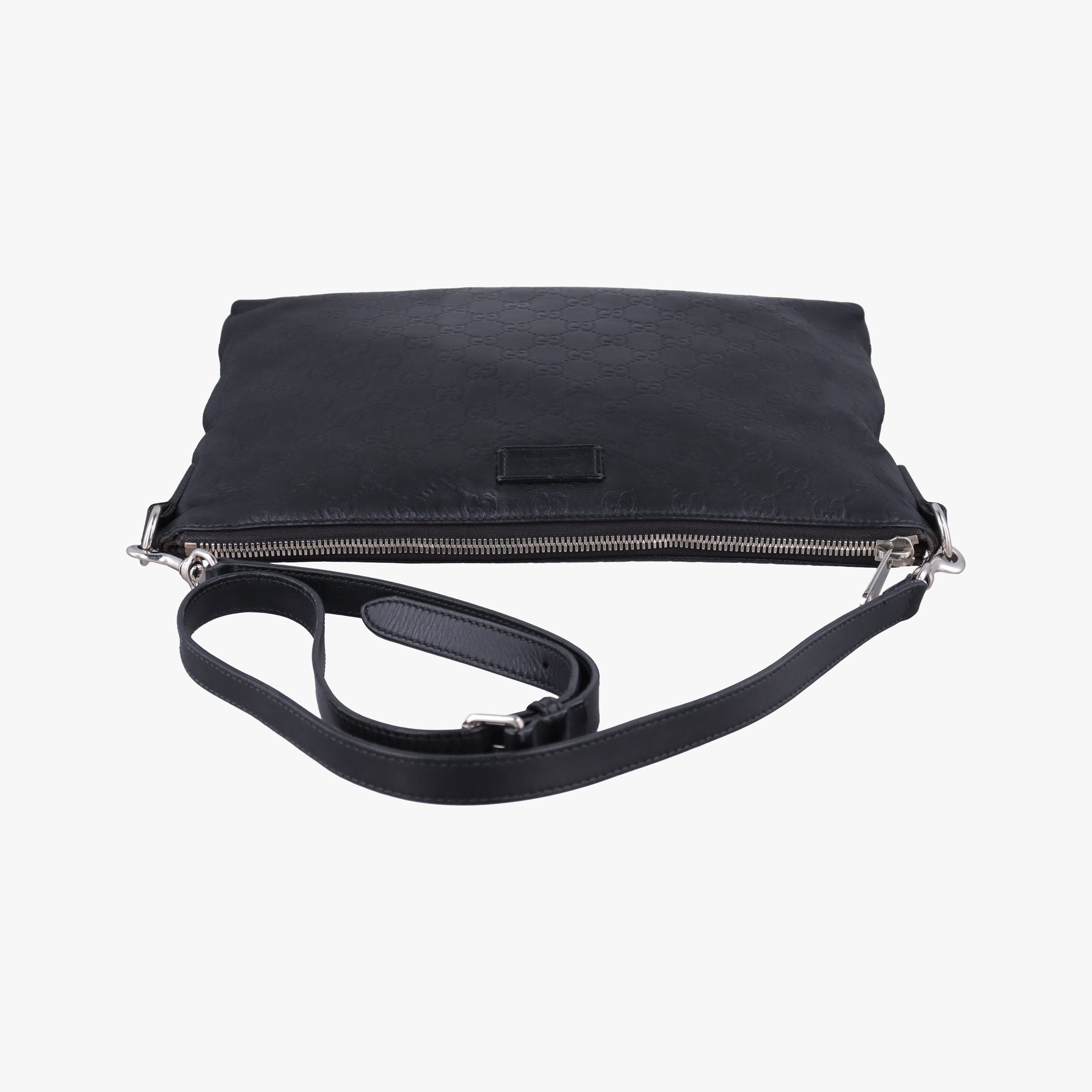 Pre-owned Gucci GG Imprime messenger Black Leather 473882 shoulderbag | stylenewstar