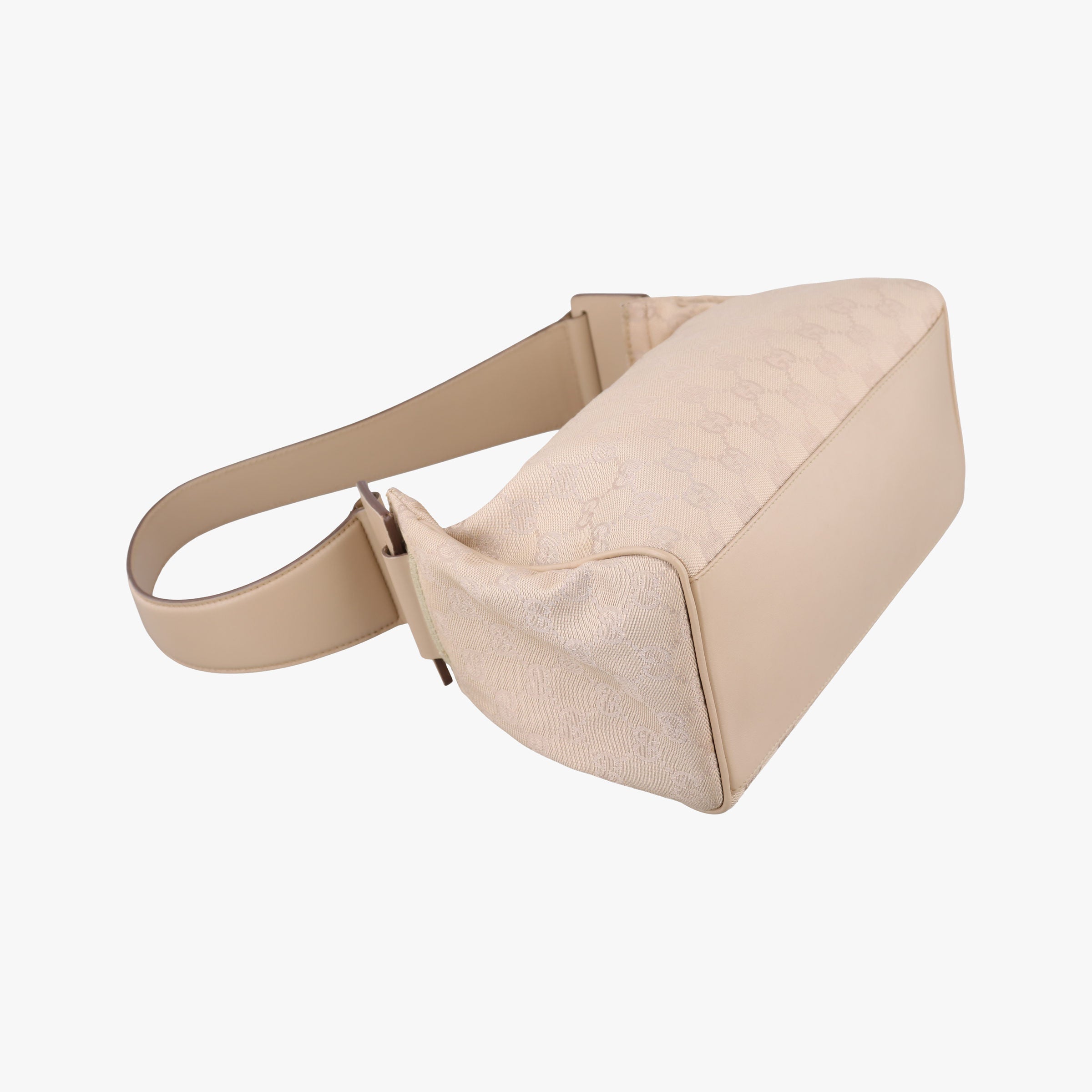 Pre-owned Gucci GG Canvas Beige Canvas x Leather 92699 handbag | stylenewstar