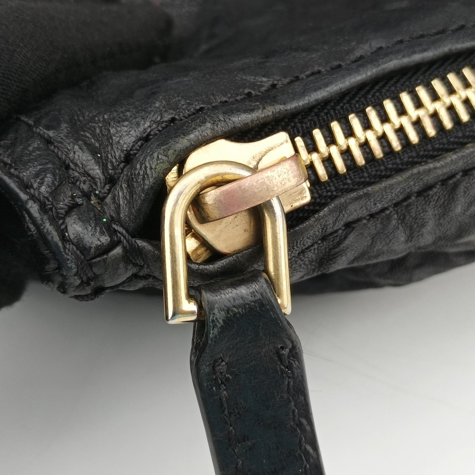 Pre-owned Givenchy Pandora Black Leather  shoulderbag | stylenewstar